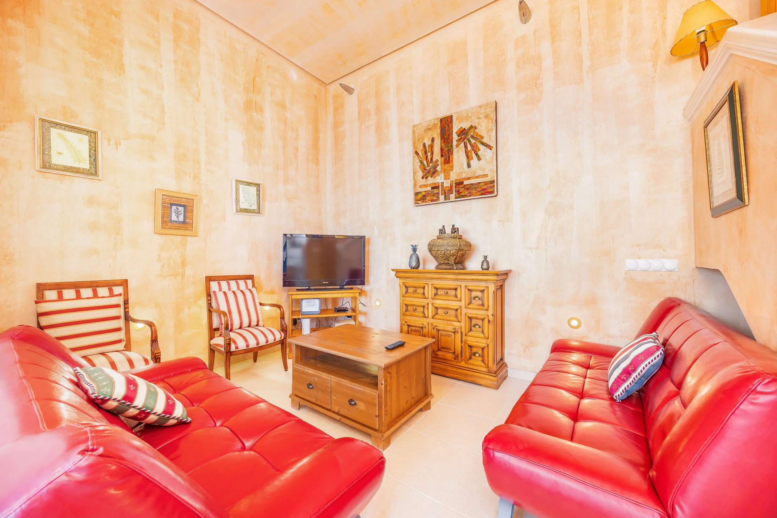 Luxury interior of Villa Cala Llamp Mallorca with modern design, natural light and sea views real estate photography