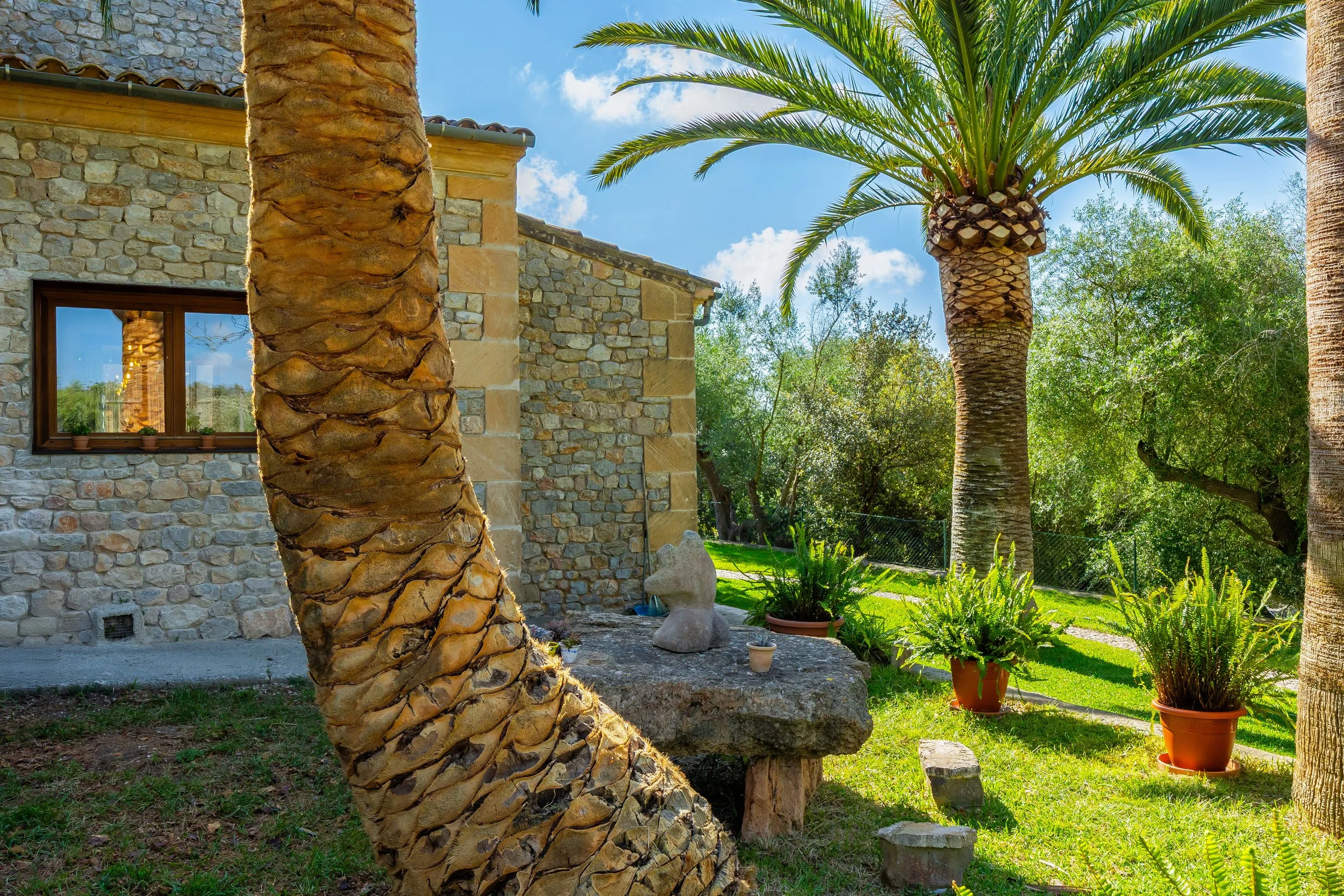 Traditional Mallorcan house with swimming pool near Artà surrounded by countryside real estate photography