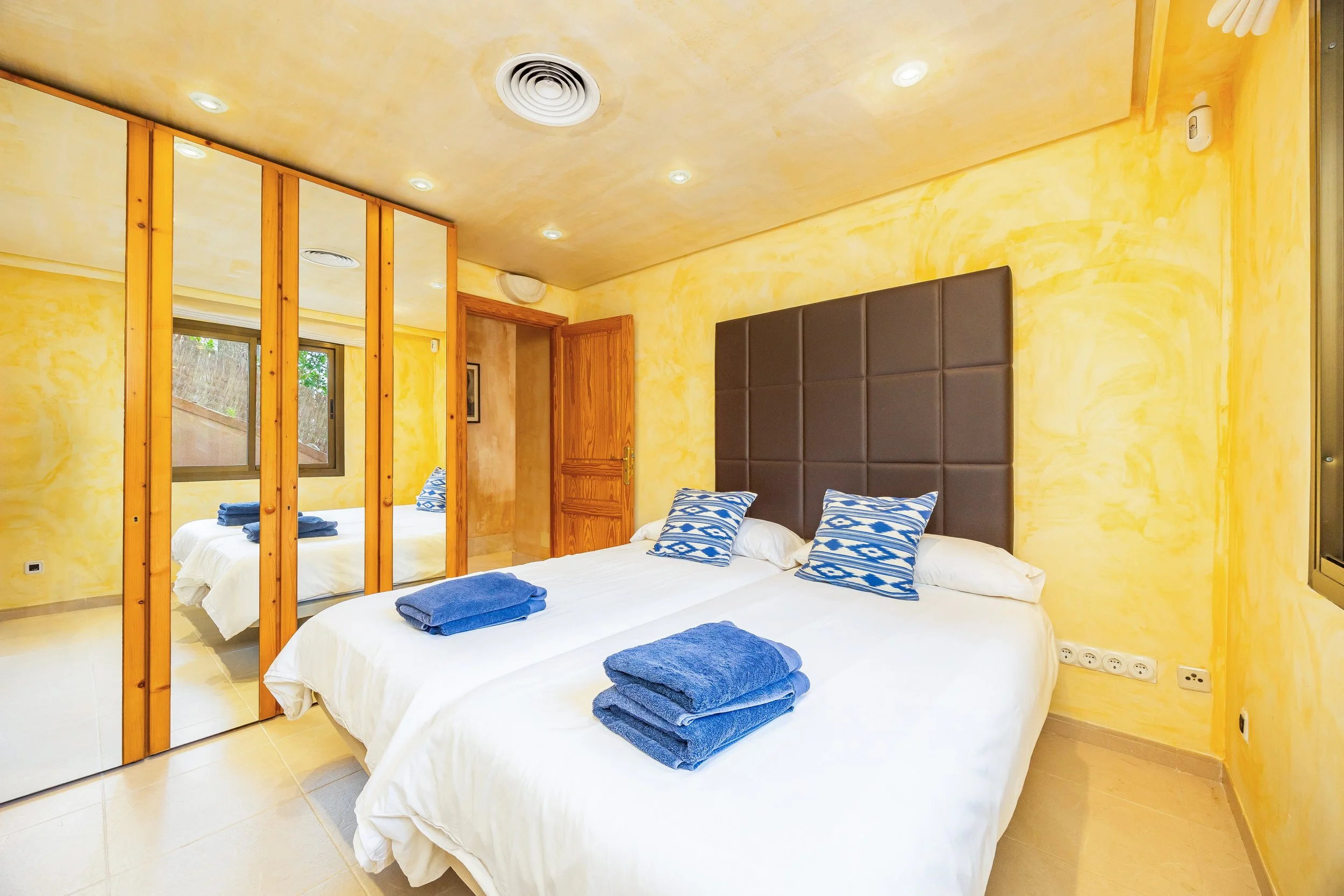 Luxury interior of Villa Cala Llamp Mallorca with modern design, natural light and sea views real estate photography