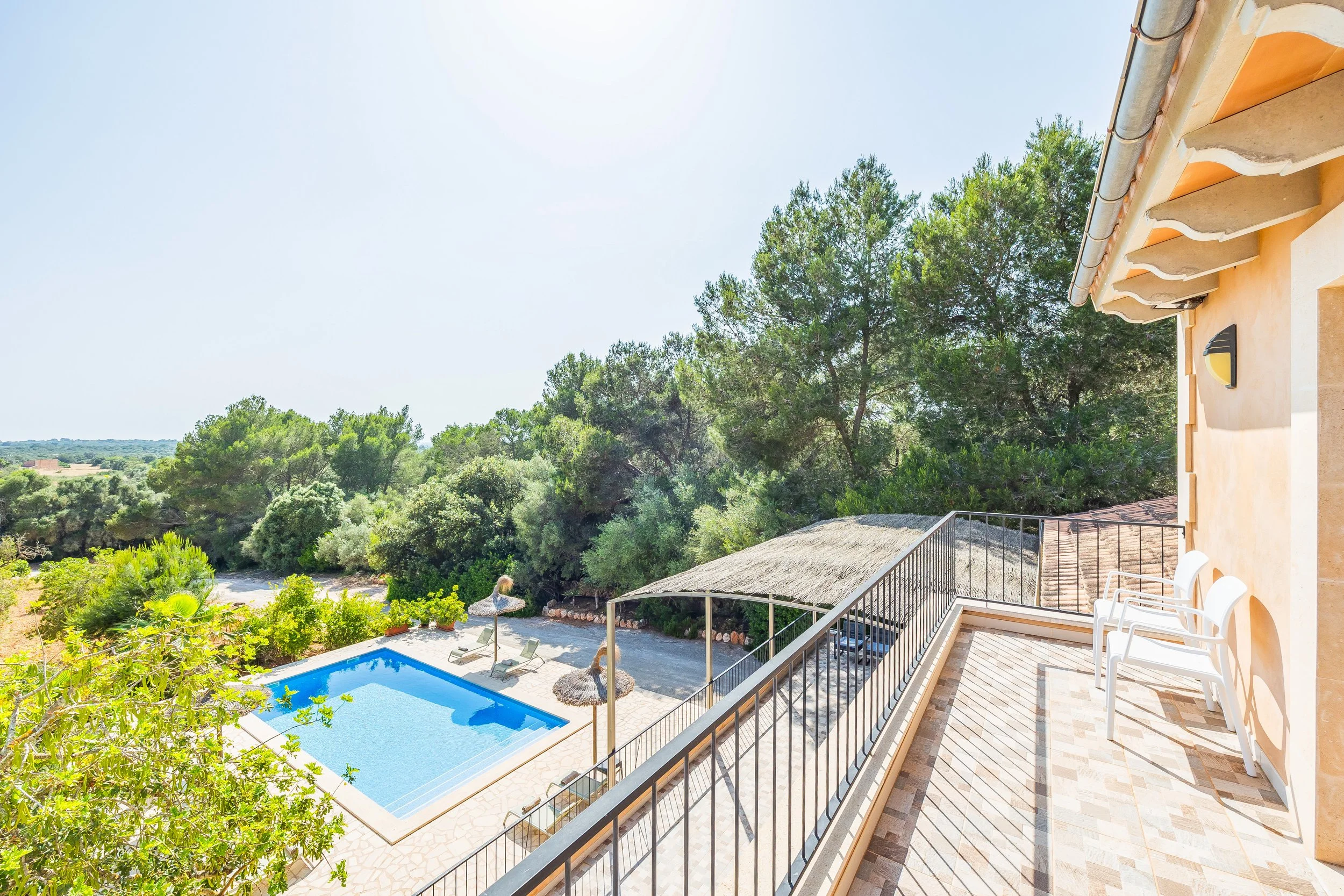 Rural house near Campos Mallorca with private pool, large plot and natural surroundings real estate photography