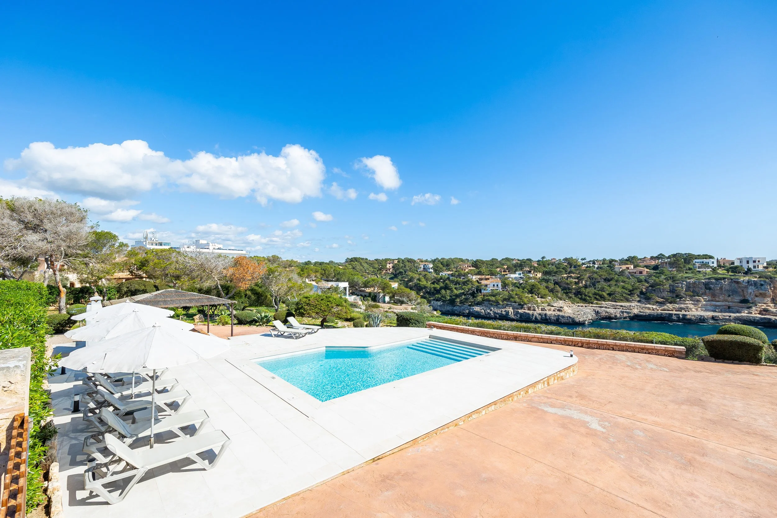 Can Fernando Es Pontàs Mallorca first line coastal property with panoramic sea views real estate photography