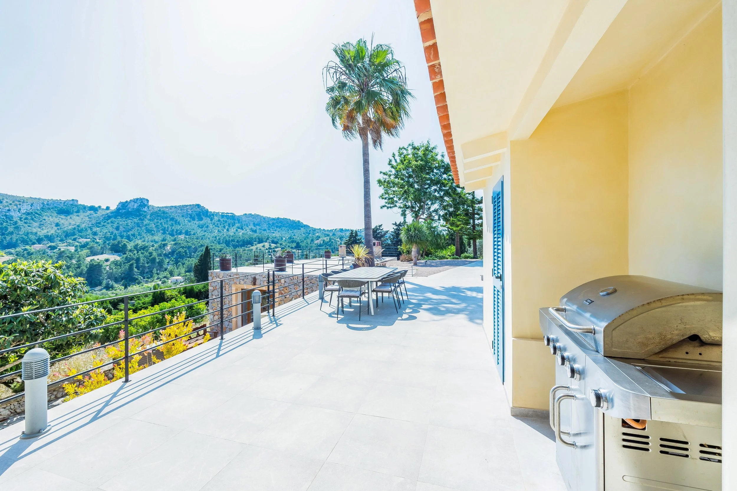 Can Gomez Mallorca countryside house with swimming pool near Son Macià and sea views towards Calas de Mallorca real estate photography