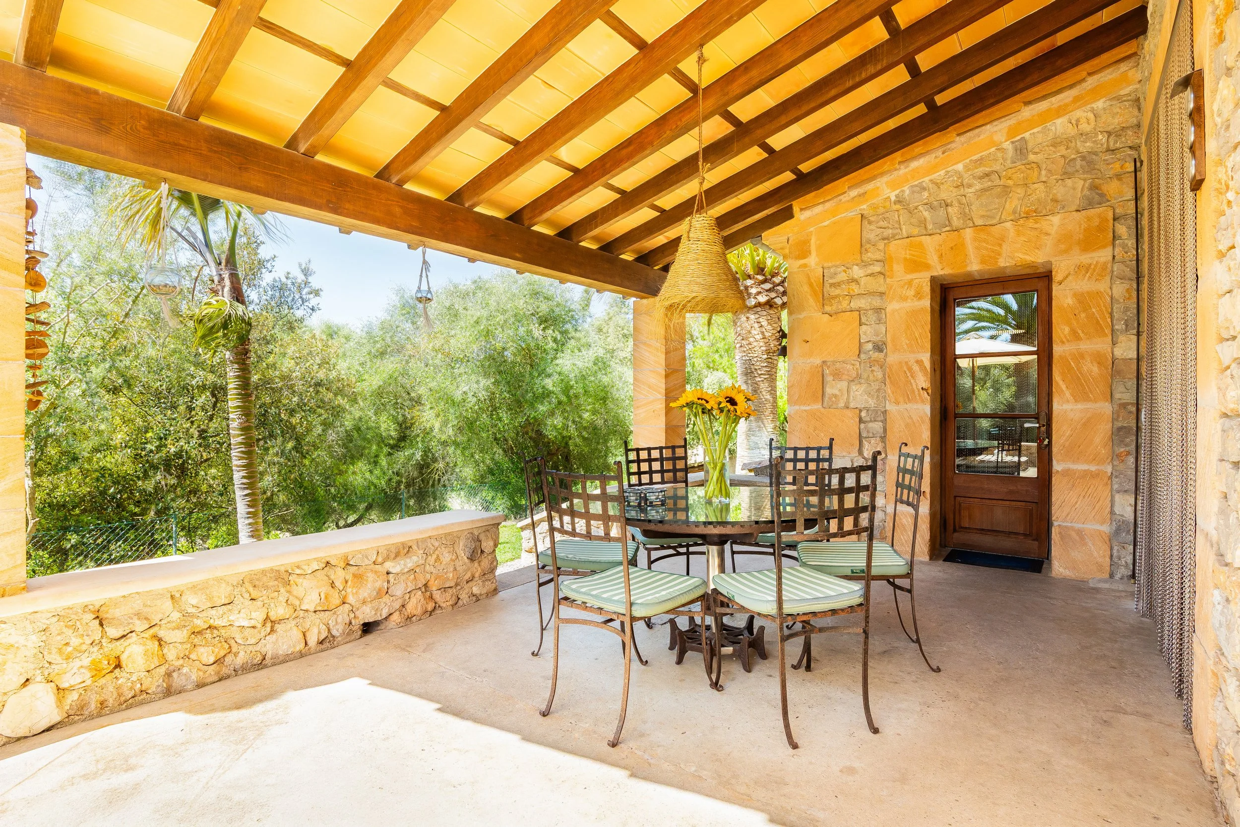 Traditional Mallorcan house with swimming pool near Artà surrounded by countryside real estate photography