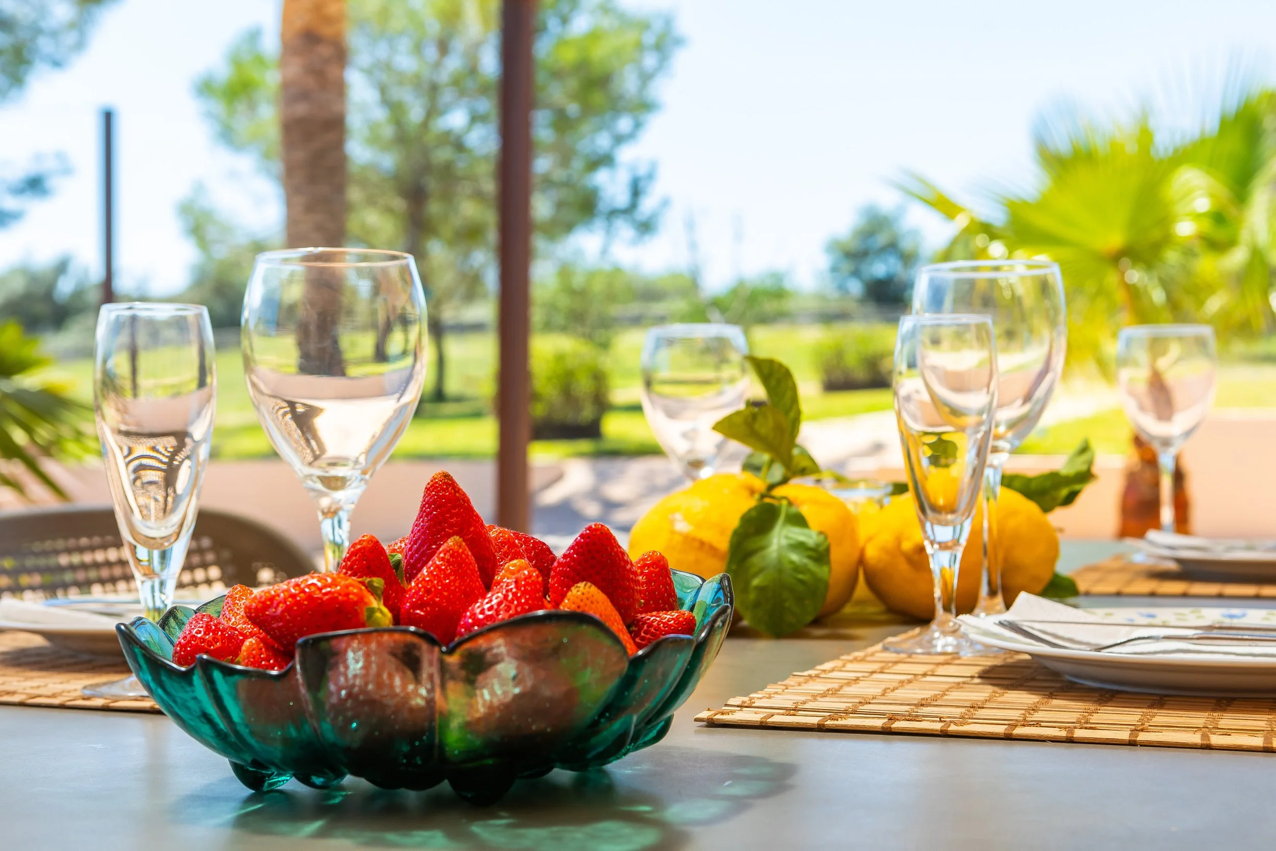 Traditional Mallorcan finca exterior photography with natural light