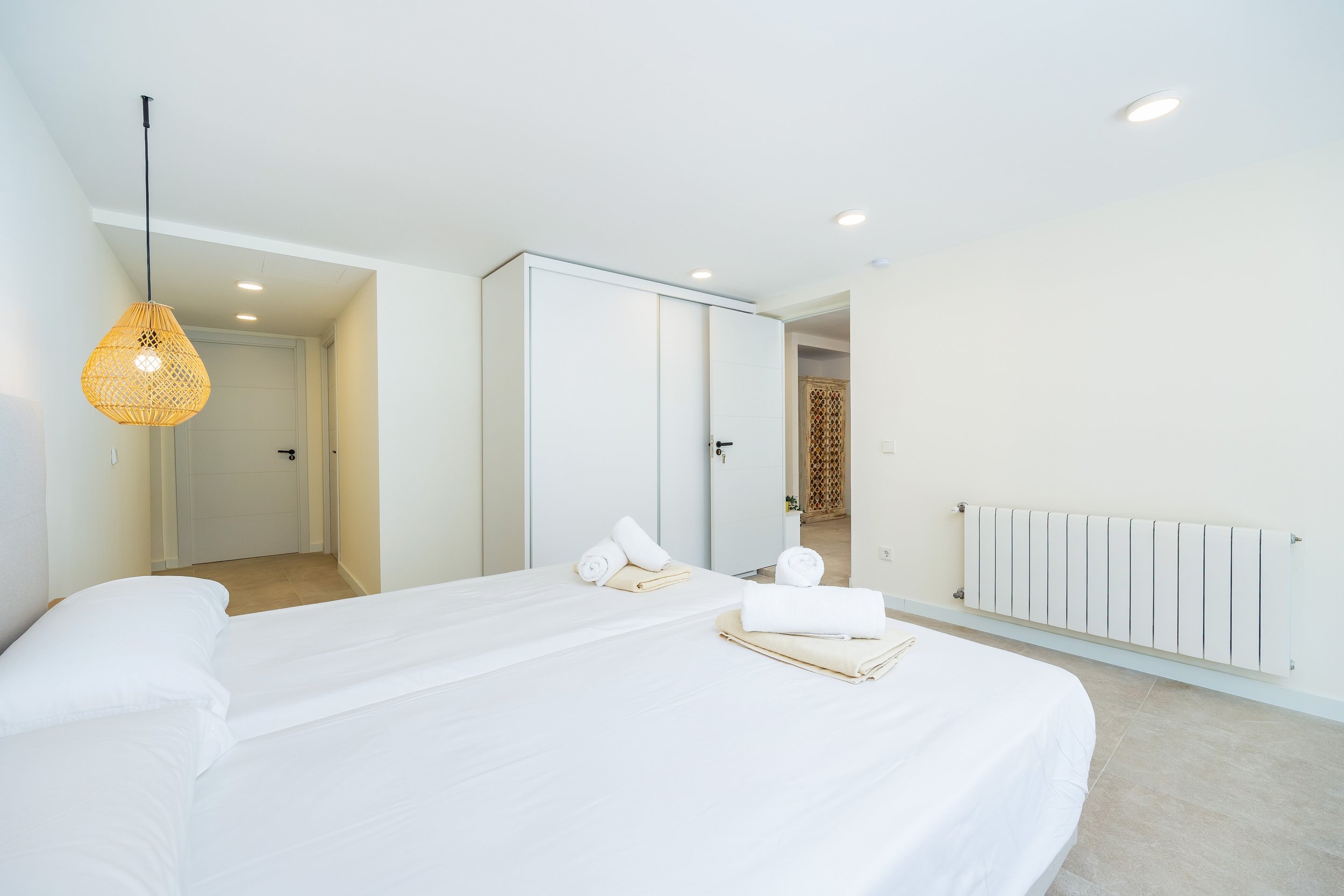 Can Gomez Mallorca renovated countryside interior with natural light and modern rustic style real estate photography