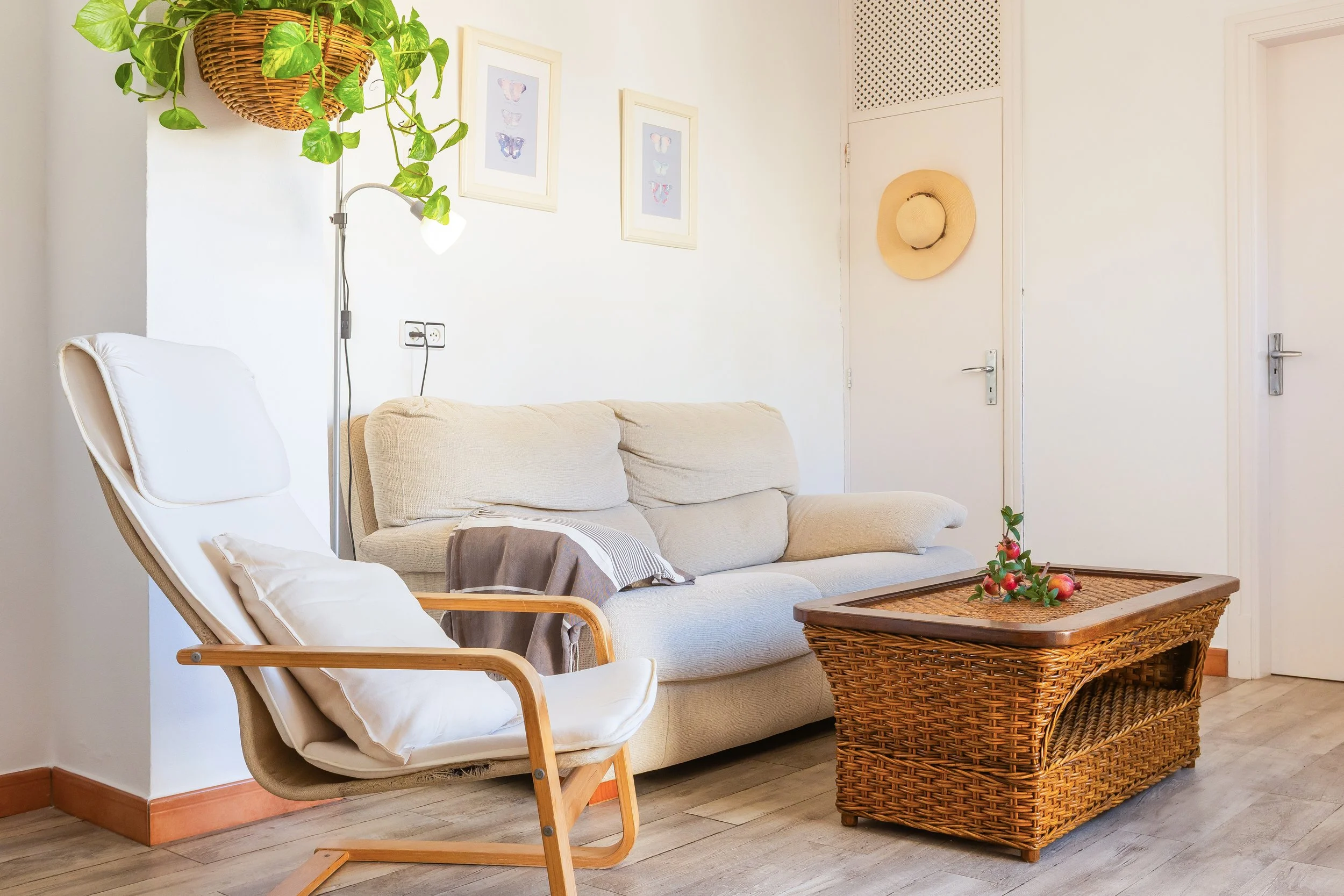 Coastal interior at Sol d’Es Trenc Mallorca with natural light and Mediterranean style real estate photography