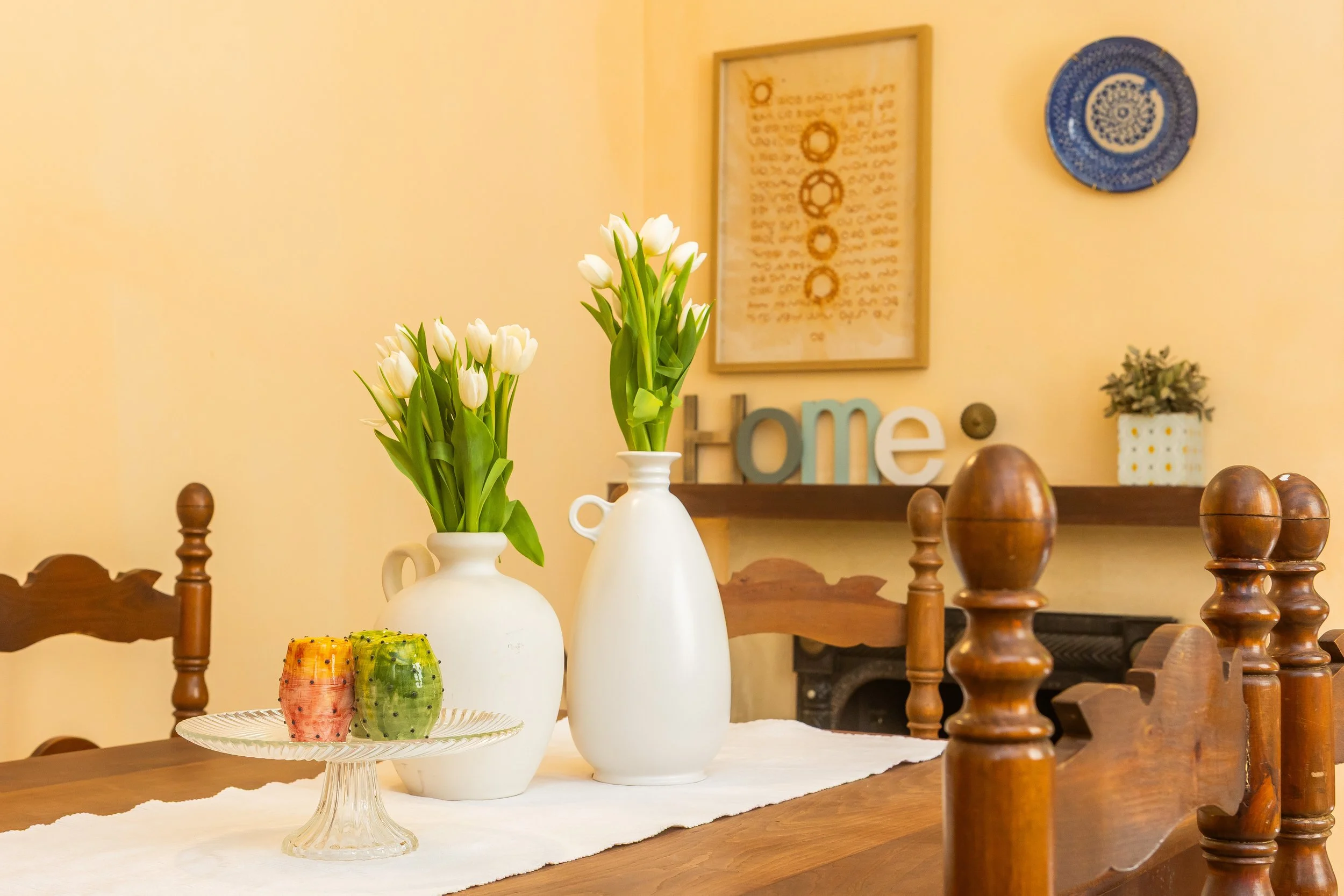 Historic interior of traditional house in Felanitx Mallorca with natural light real estate photography