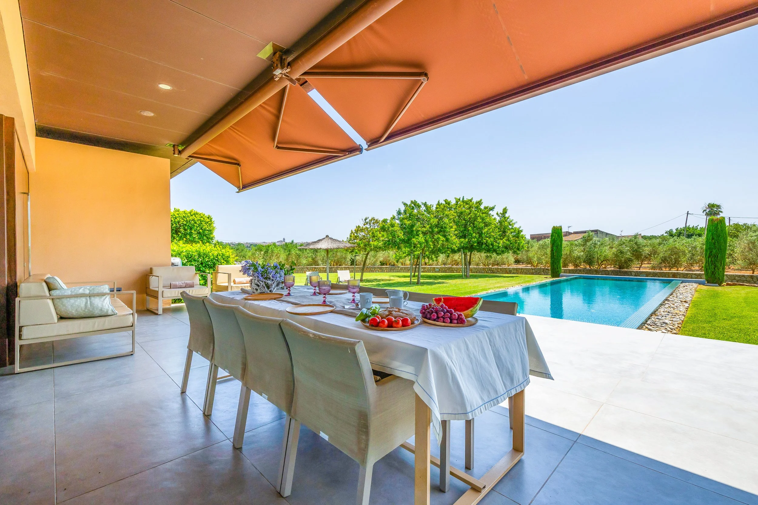 S’Hort de Can Rius Mallorca luxury countryside estate with pool and natural surroundings real estate photography