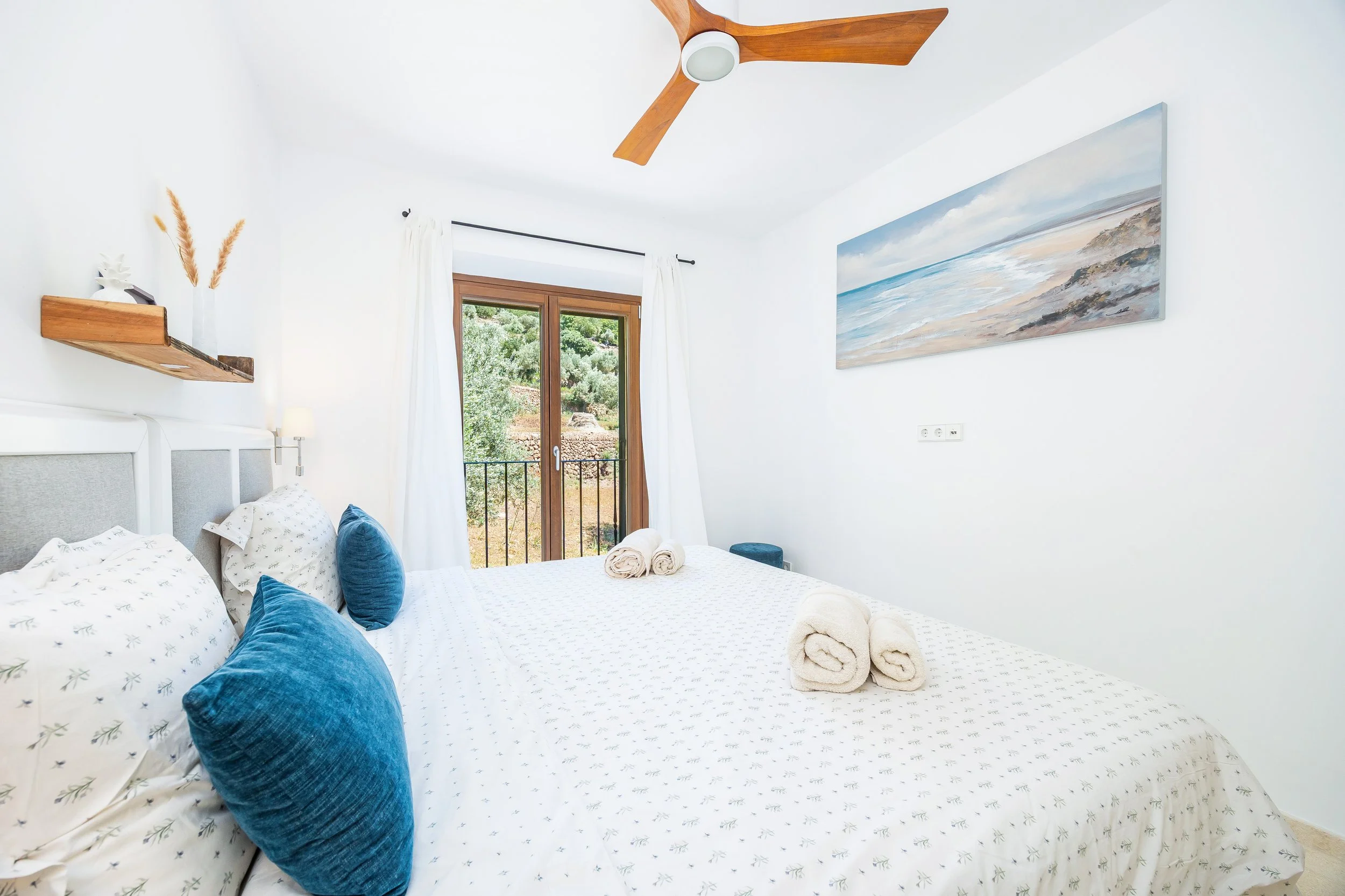 Sa Papaiona Mallorca traditional finca interior with rustic architecture and natural light real estate photography