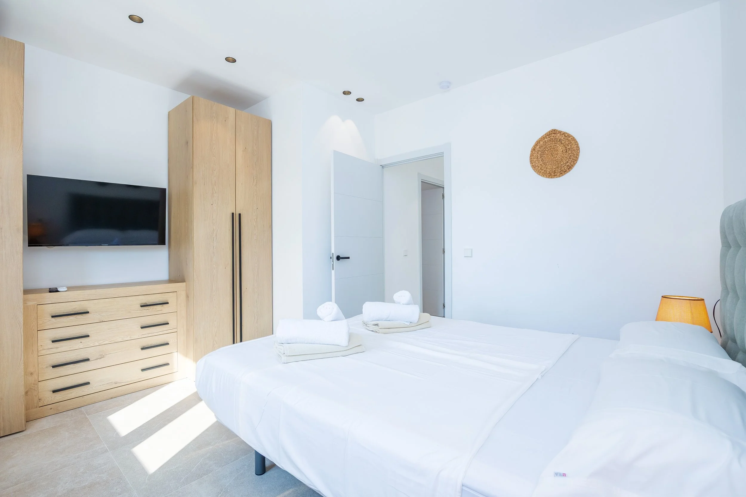 Can Gomez Mallorca renovated countryside interior with natural light and modern rustic style real estate photography