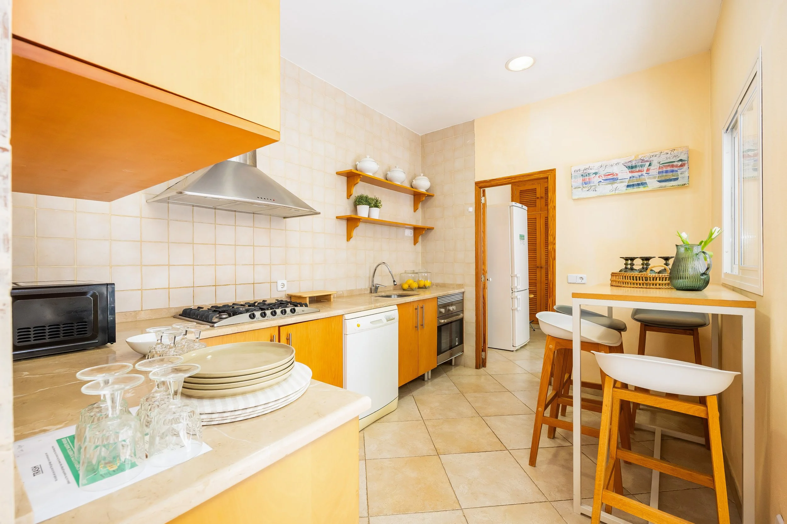 Historic interior of traditional house in Felanitx Mallorca with natural light real estate photography