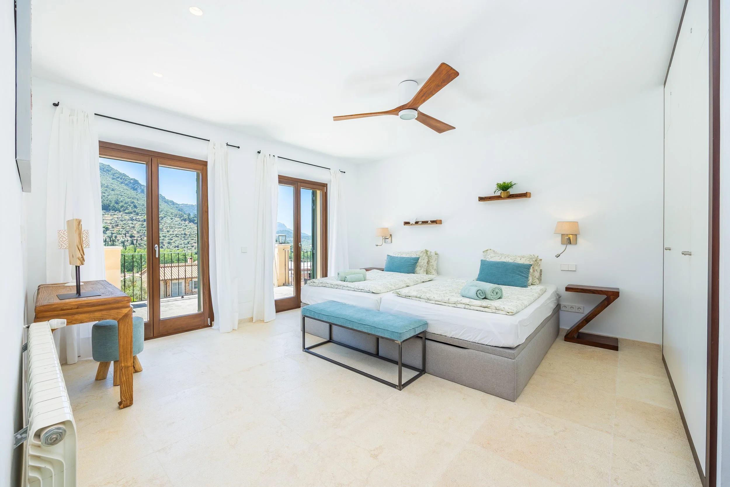 Sa Papaiona Mallorca traditional finca interior with rustic architecture and natural light real estate photography
