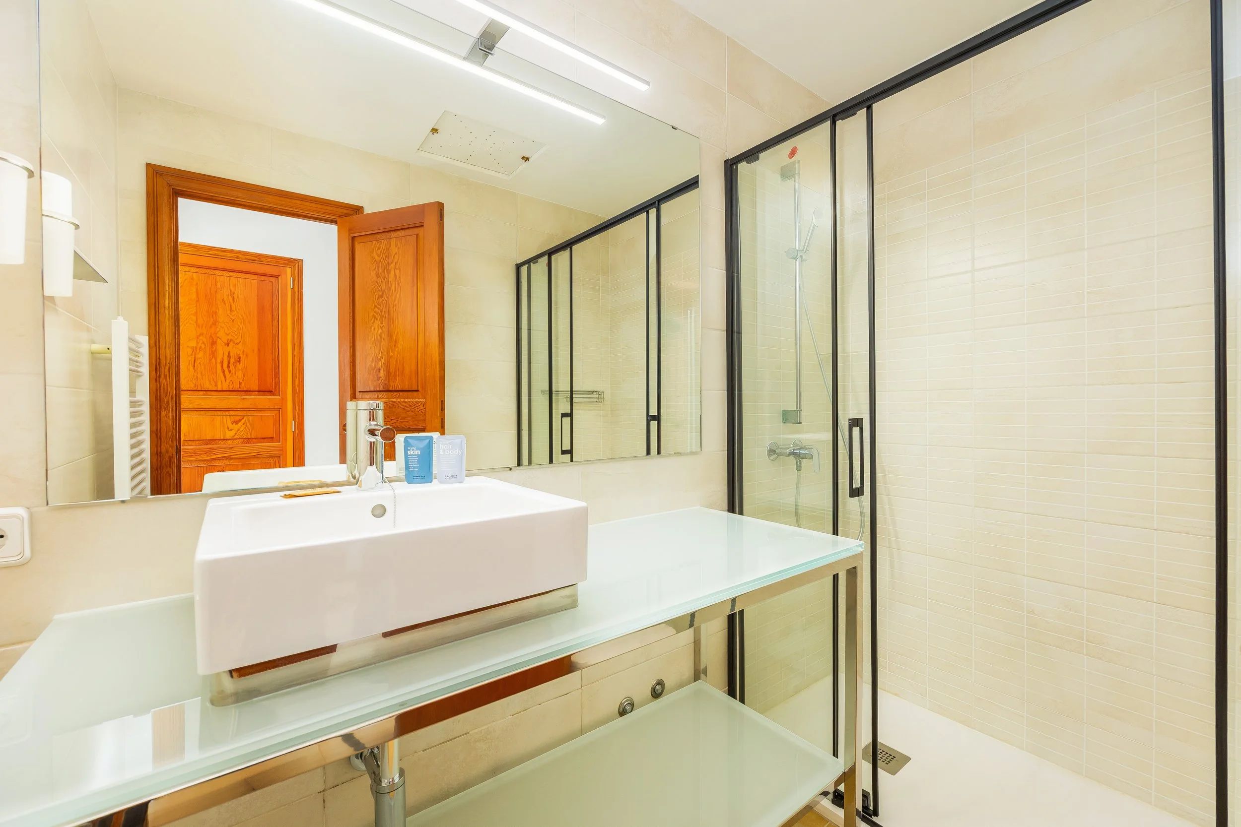 Coastal interior of Can Fernando Es Pontàs Mallorca with panoramic sea views and natural light real estate photography