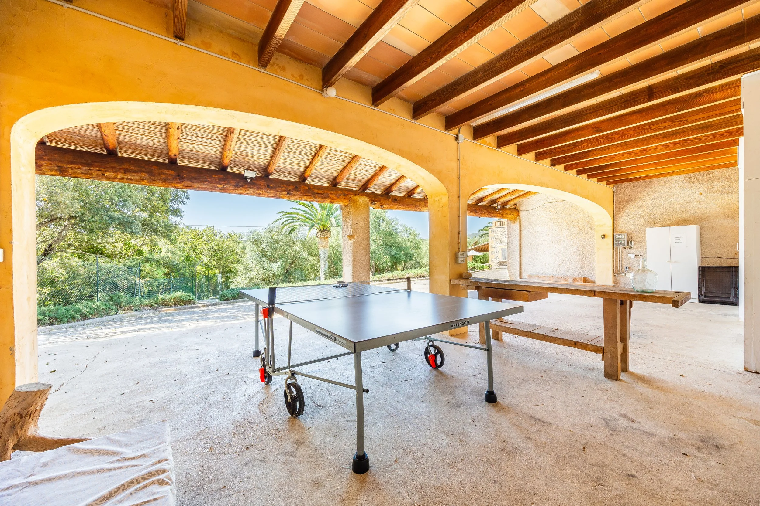 Traditional Mallorcan house with swimming pool near Artà surrounded by countryside real estate photography