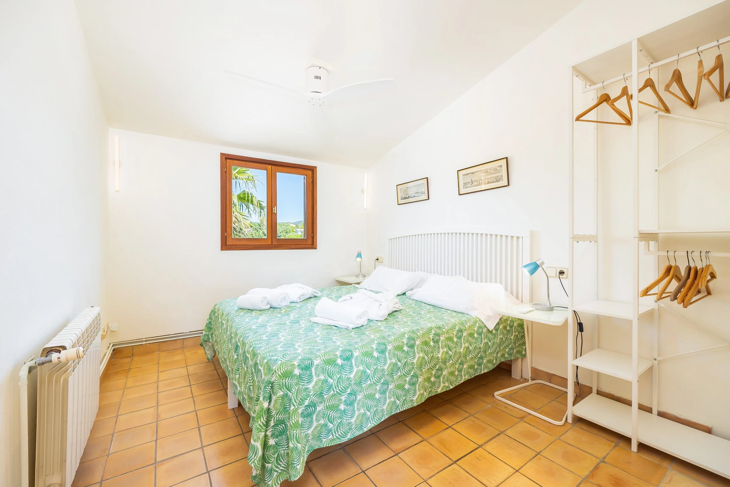 Rural house interior with natural light and traditional Mediterranean style real estate photography in Mallorca