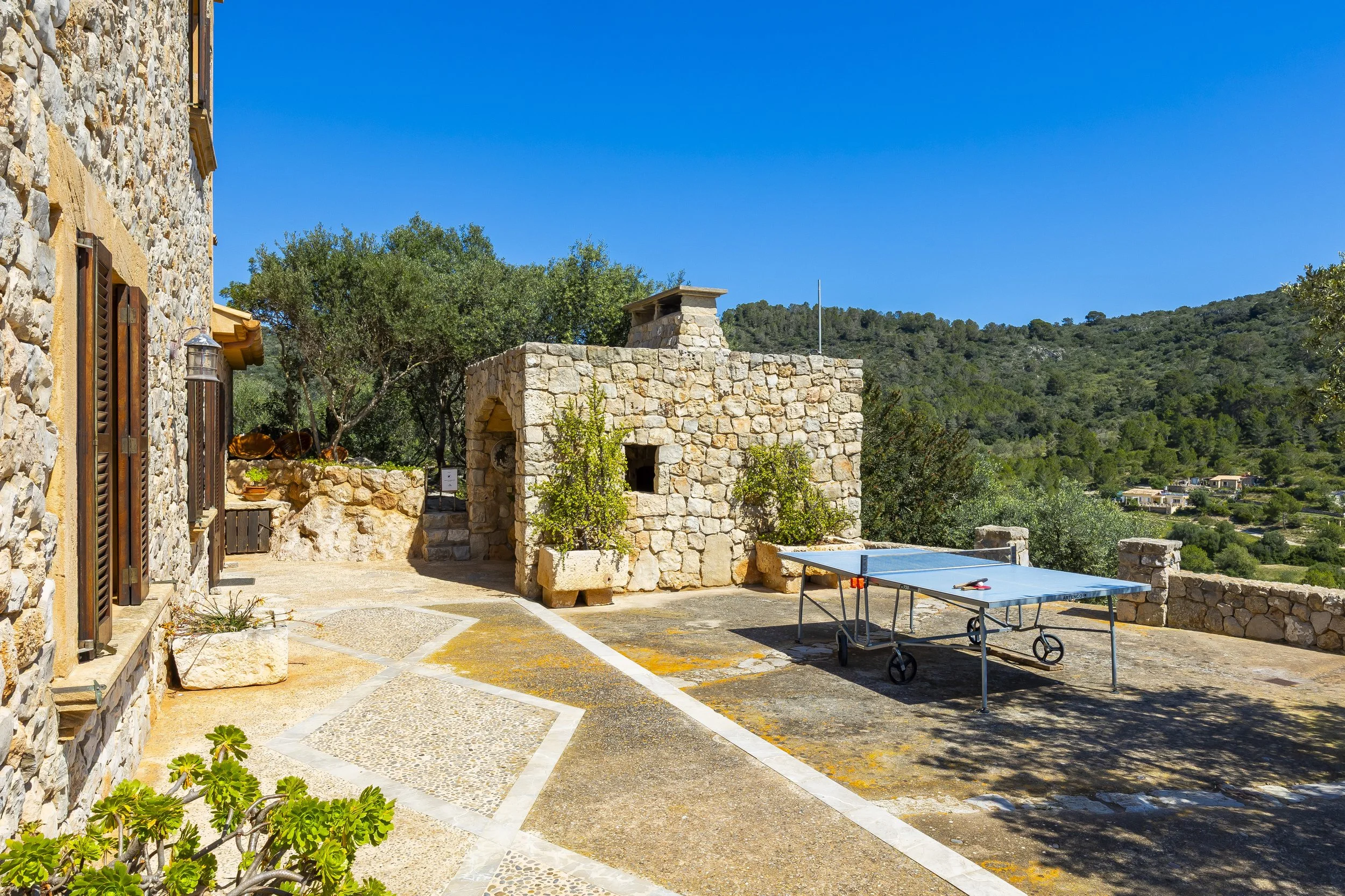 Son Galta Mallorca property with swimming pool and panoramic views over Cala Millor real estate photography
