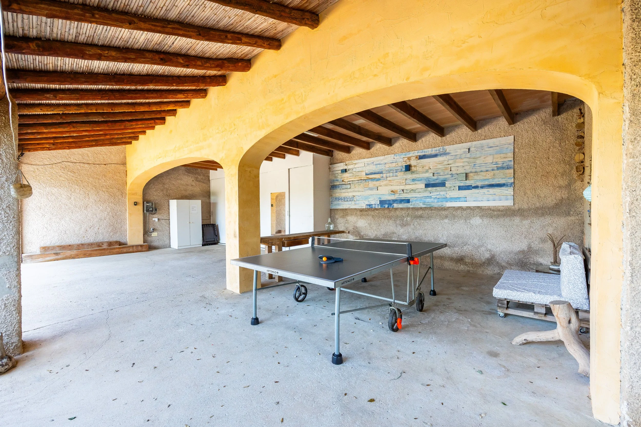 Traditional Mallorcan house with swimming pool near Artà surrounded by countryside real estate photography