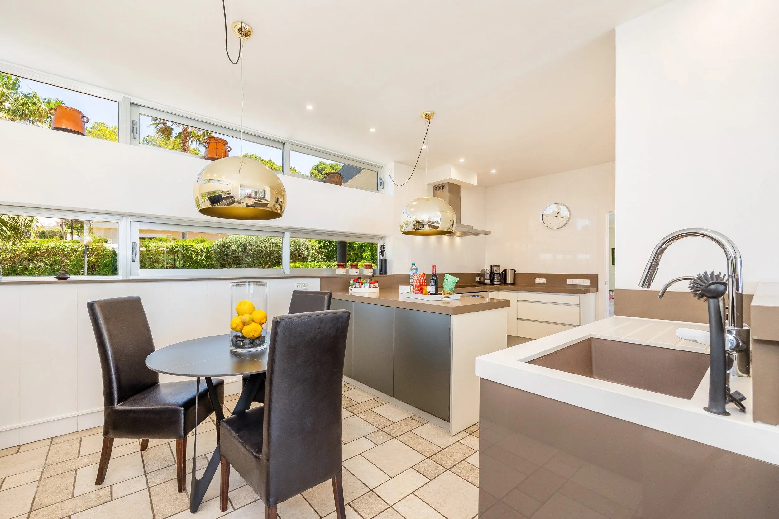 Modern kitchen interior real estate photography in Mallorca