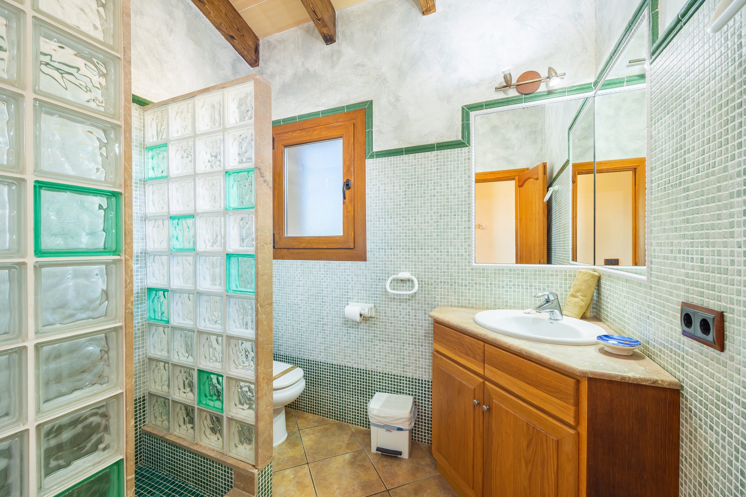 Rural house interior near Ses Salines Mallorca with natural light and Mediterranean style real estate photography