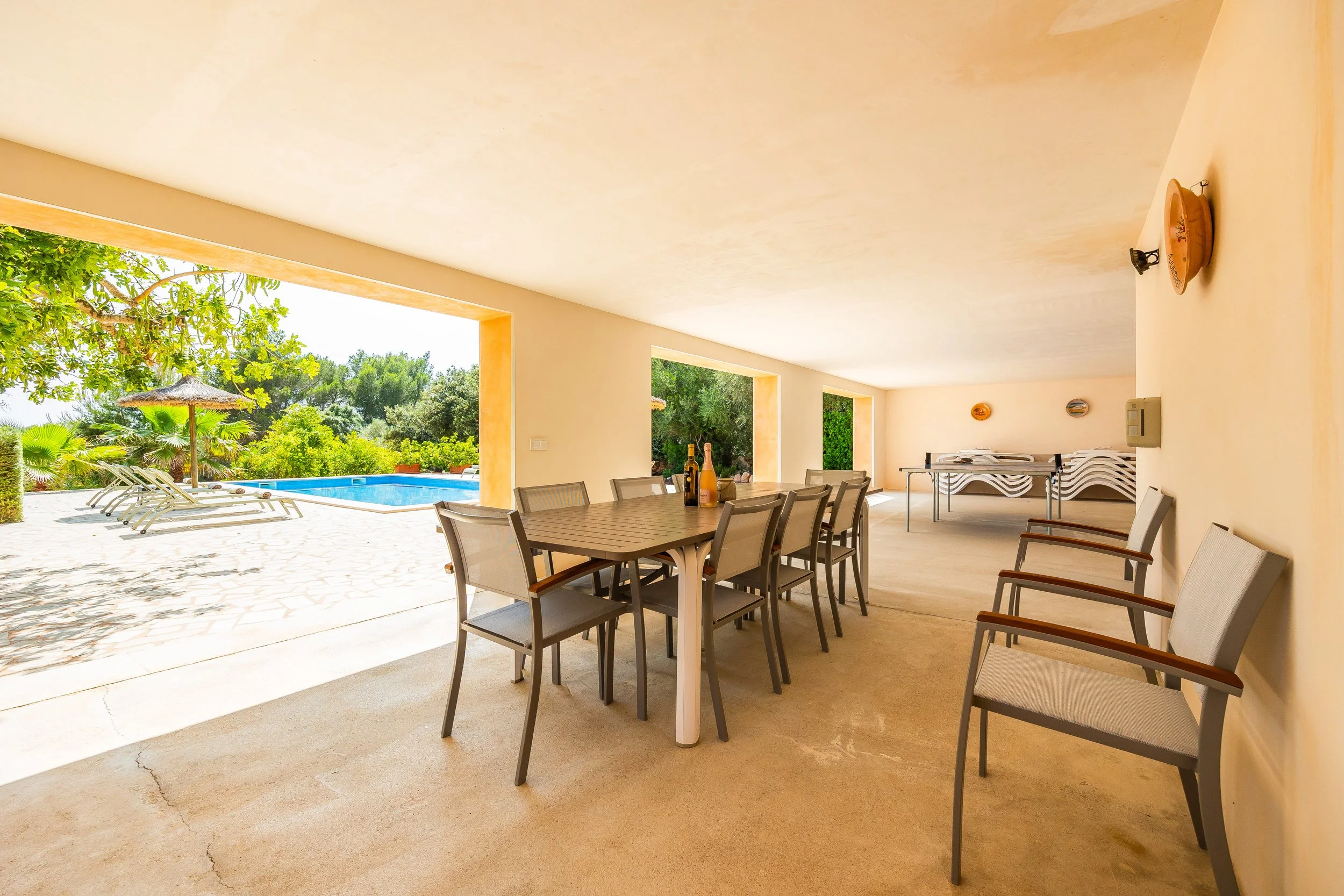 Rural house near Campos Mallorca with private pool, large plot and natural surroundings real estate photography