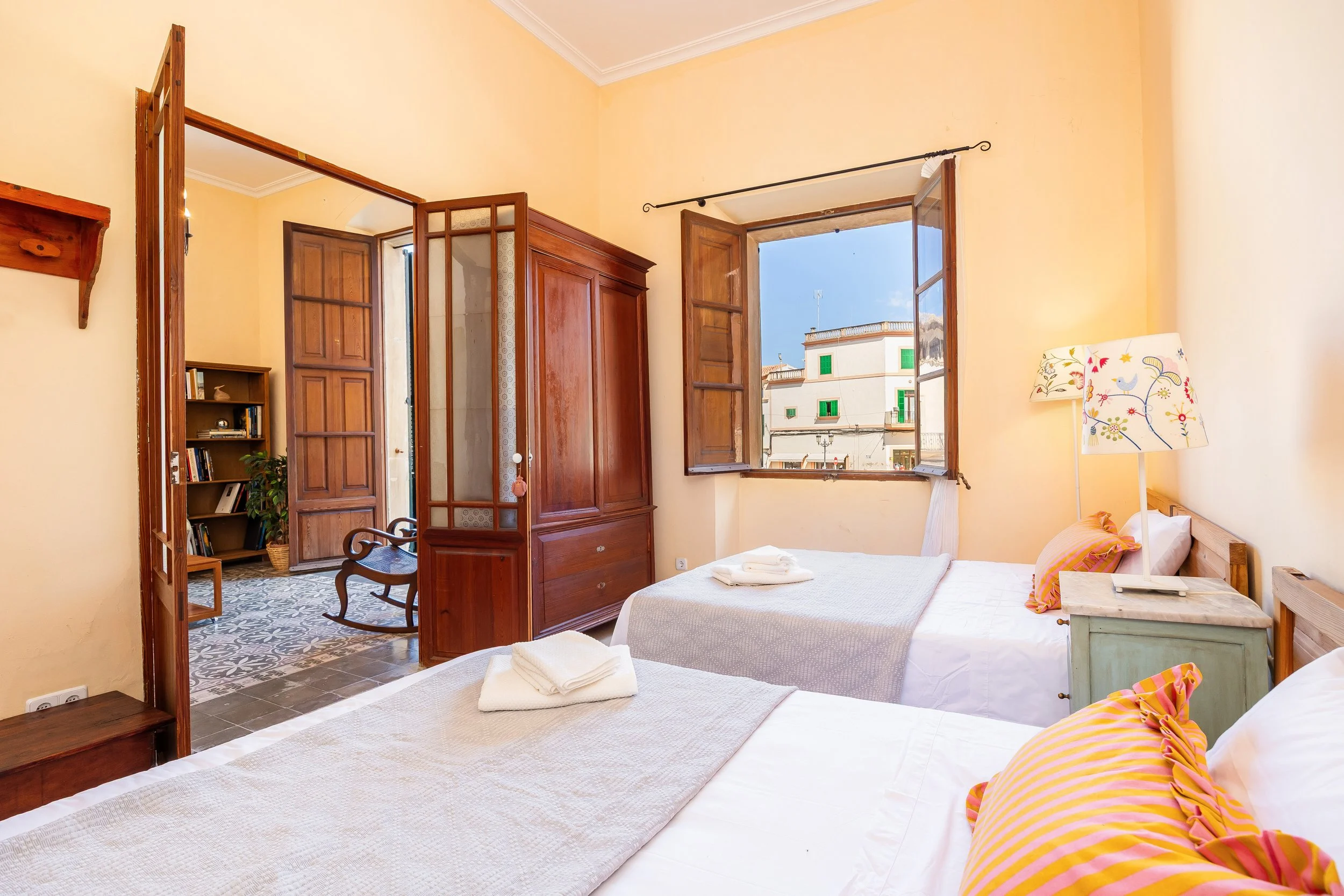 Historic interior of traditional house in Felanitx Mallorca with natural light real estate photography