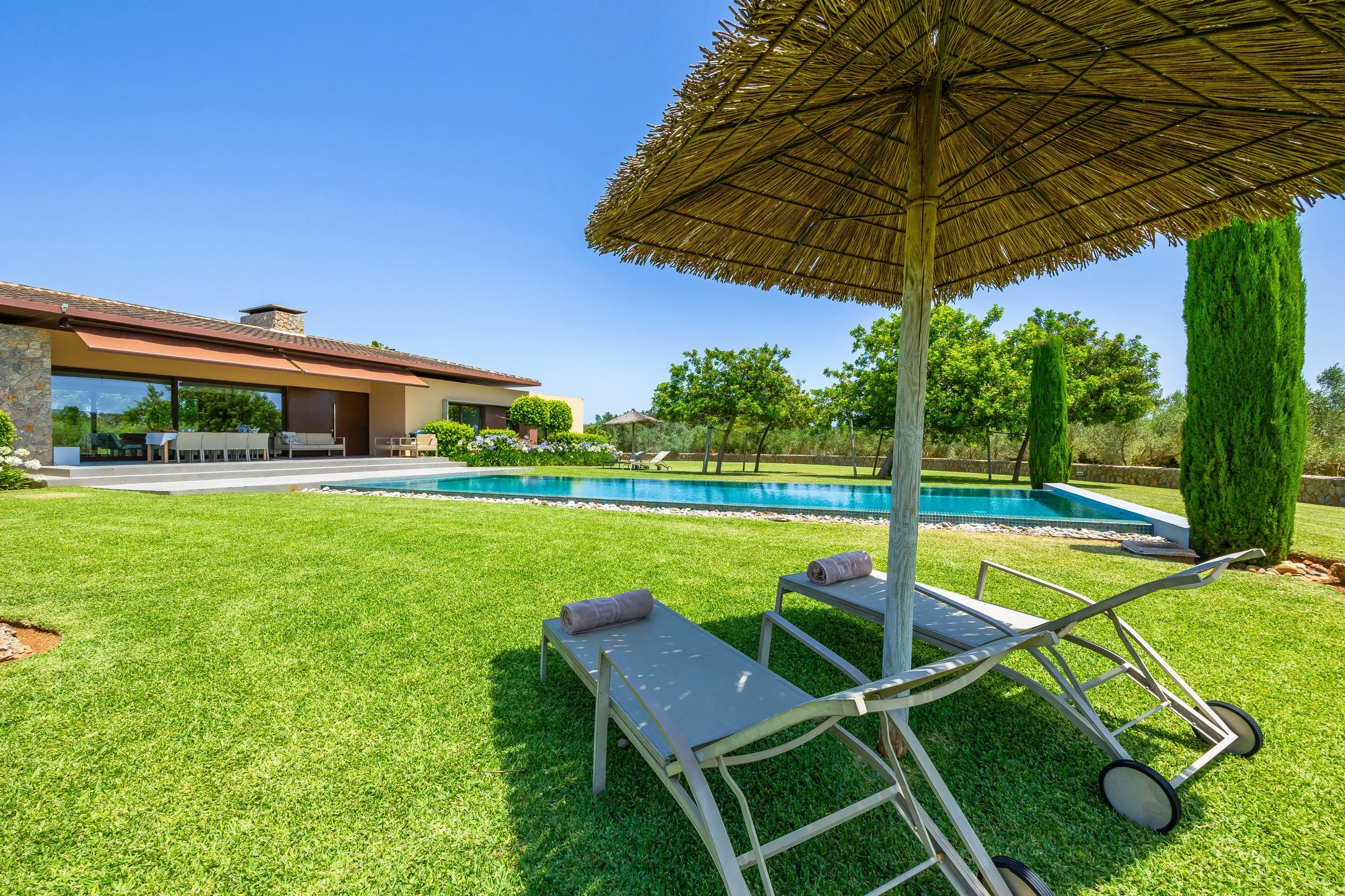 S’Hort de Can Rius Mallorca luxury countryside estate with pool and natural surroundings real estate photography