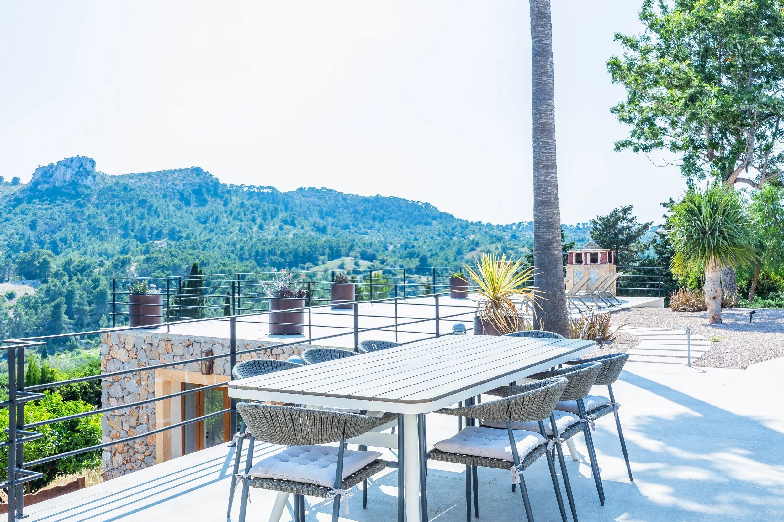 Can Gomez Mallorca countryside house with swimming pool near Son Macià and sea views towards Calas de Mallorca real estate photography