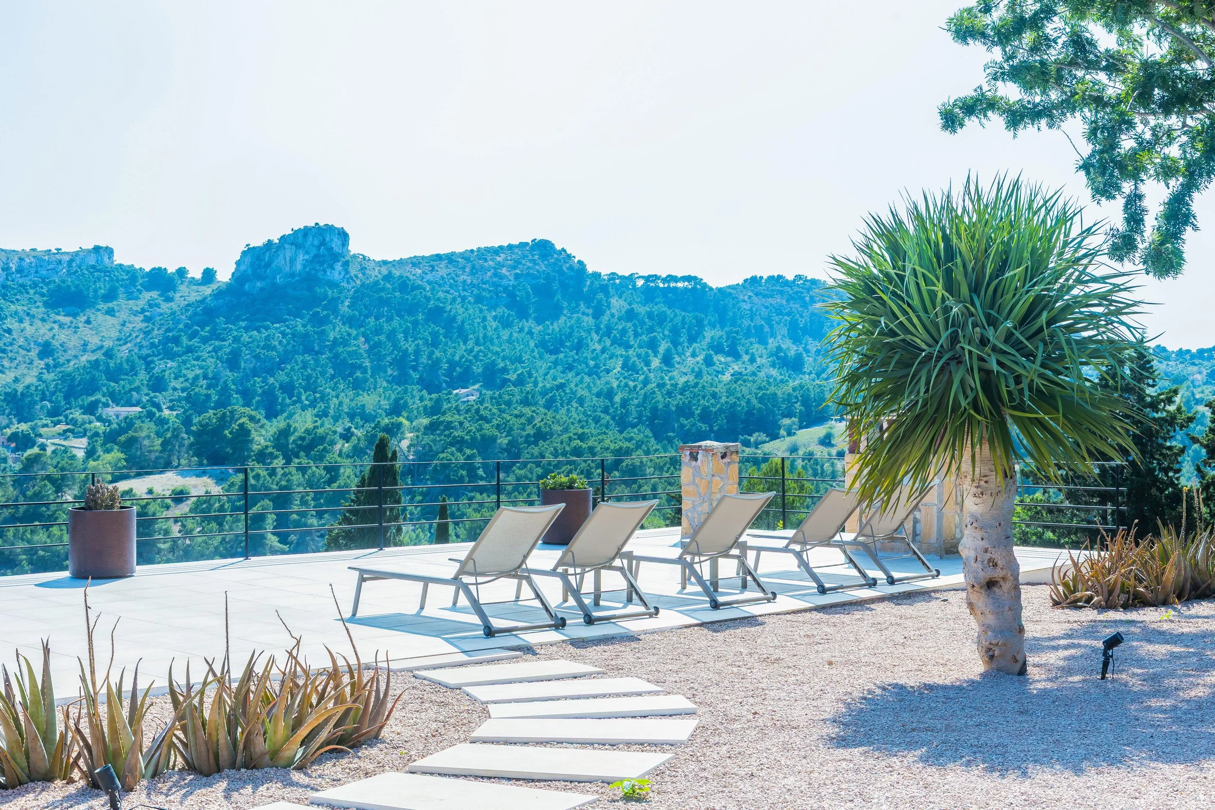 Can Gomez Mallorca countryside house with swimming pool near Son Macià and sea views towards Calas de Mallorca real estate photography