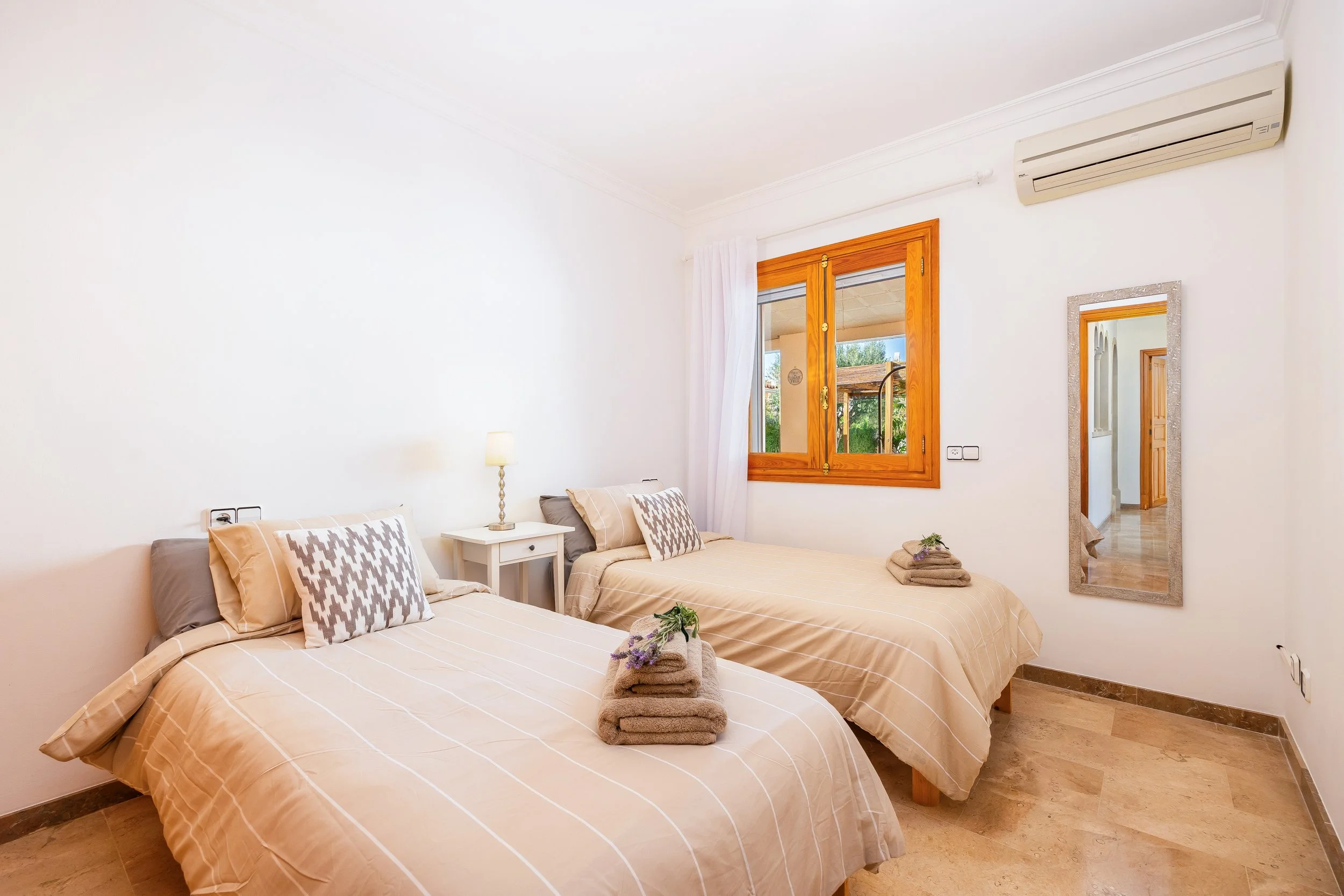 Coastal interior at Sol d’Es Trenc Mallorca with natural light and Mediterranean style real estate photography