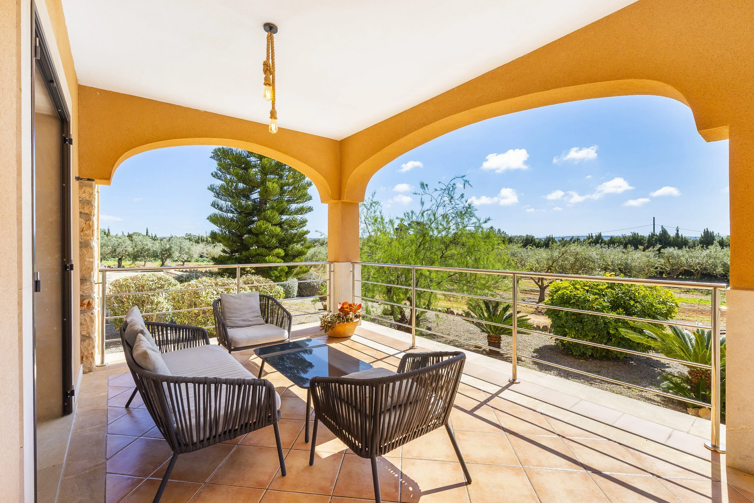 Rural house near Ses Salines Mallorca with swimming pool, garden and natural surroundings real estate photography