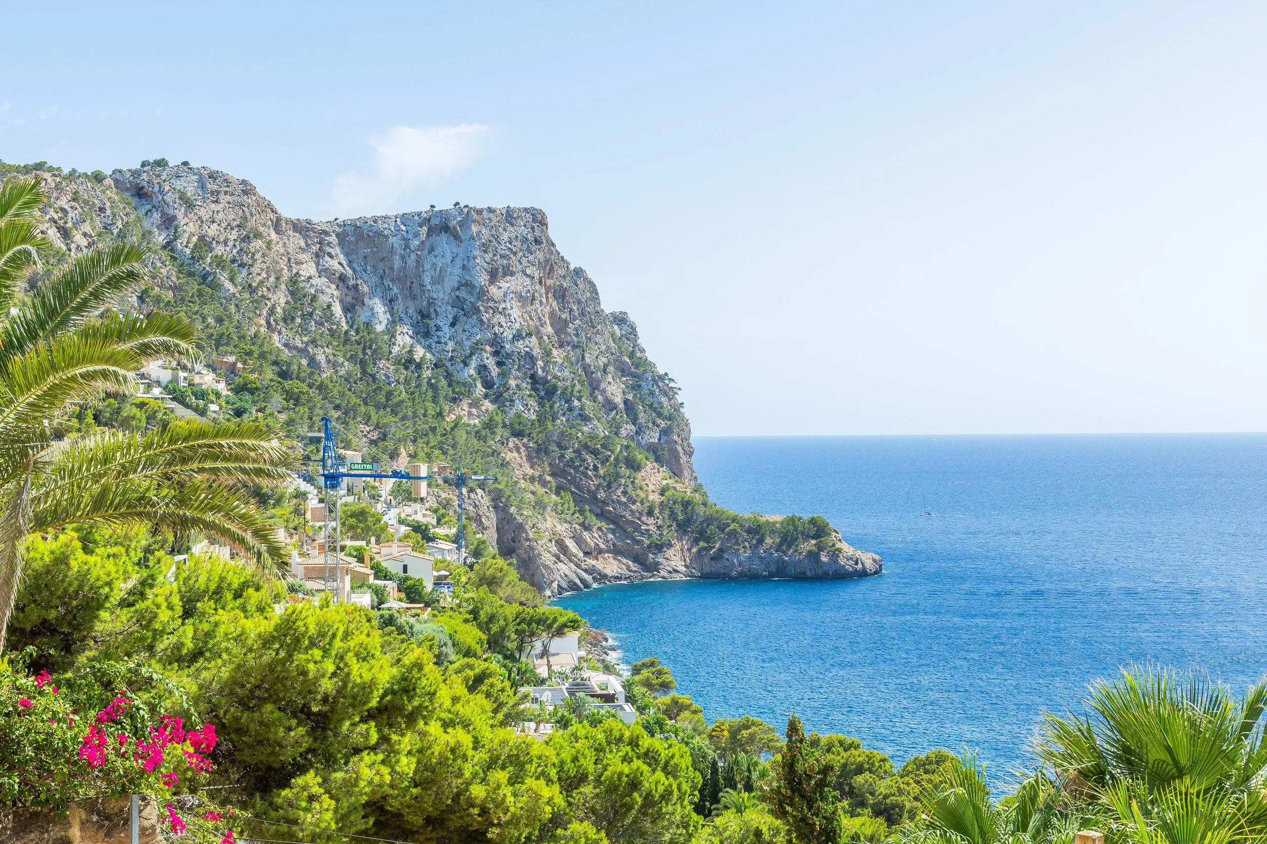 Luxury villa in Cala Llamp Mallorca with swimming pool and panoramic sea views real estate photography