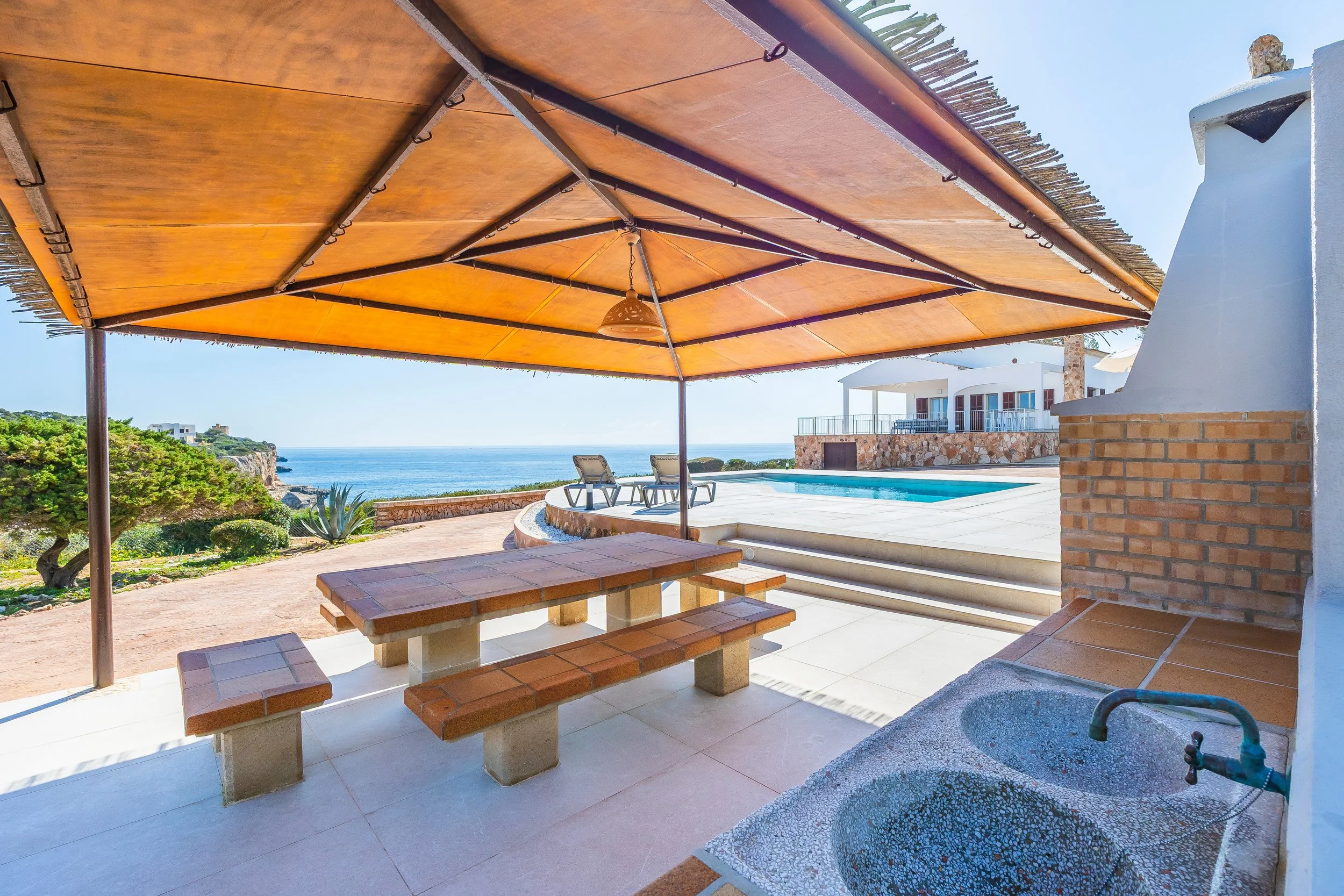 Can Fernando Es Pontàs Mallorca first line coastal property with panoramic sea views real estate photography