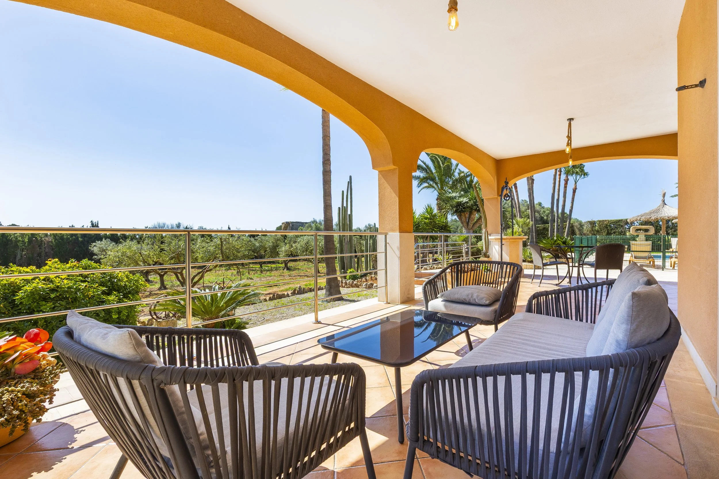 Rural house near Ses Salines Mallorca with swimming pool, garden and natural surroundings real estate photography
