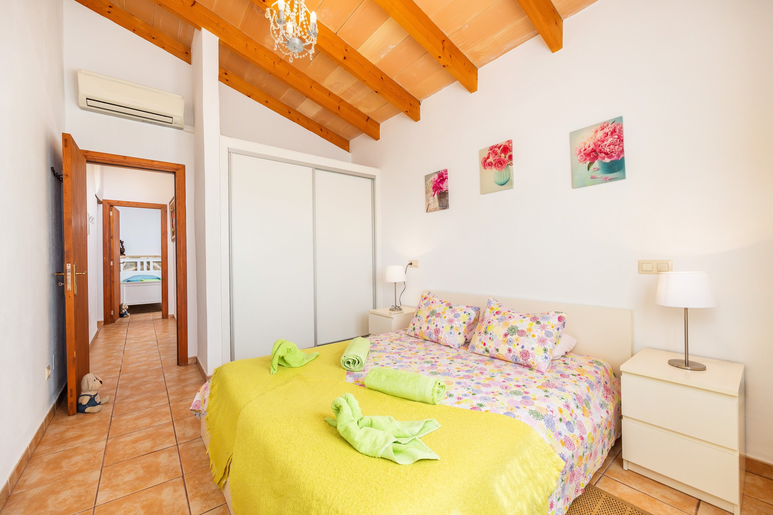 Bedroom interior real estate photography Mallorca natural light