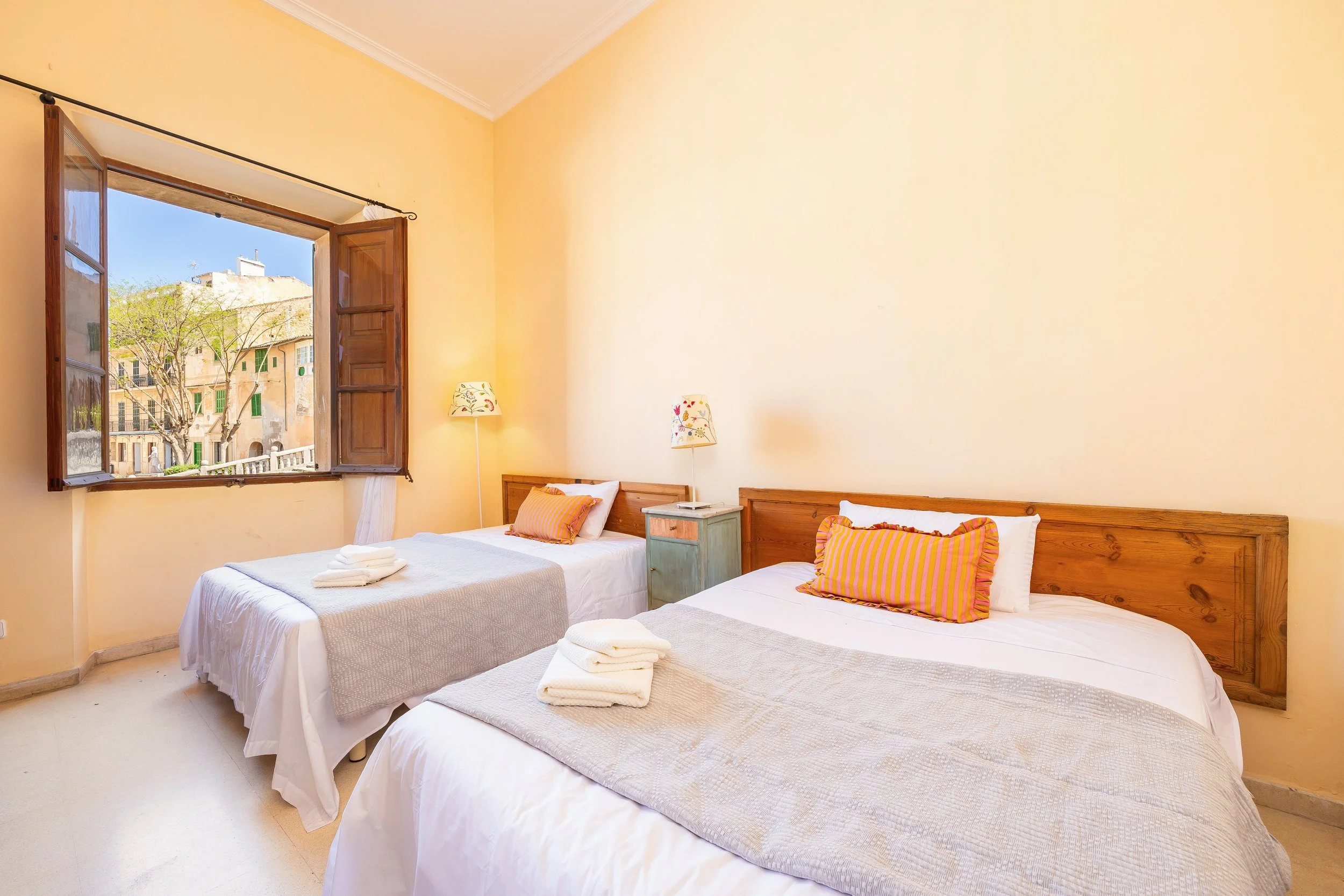 Historic interior of traditional house in Felanitx Mallorca with natural light real estate photography