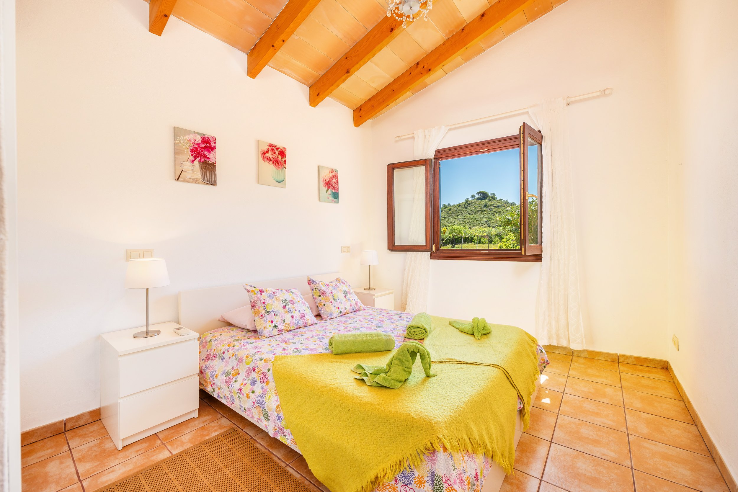 Bedroom interior real estate photography Mallorca natural light
