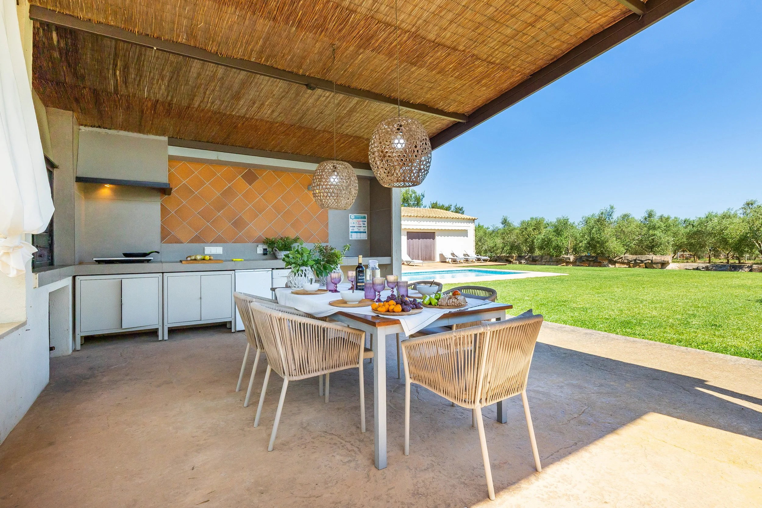 Sa Finca Mallorca finca with swimming pool, large garden and children’s play area real estate photography