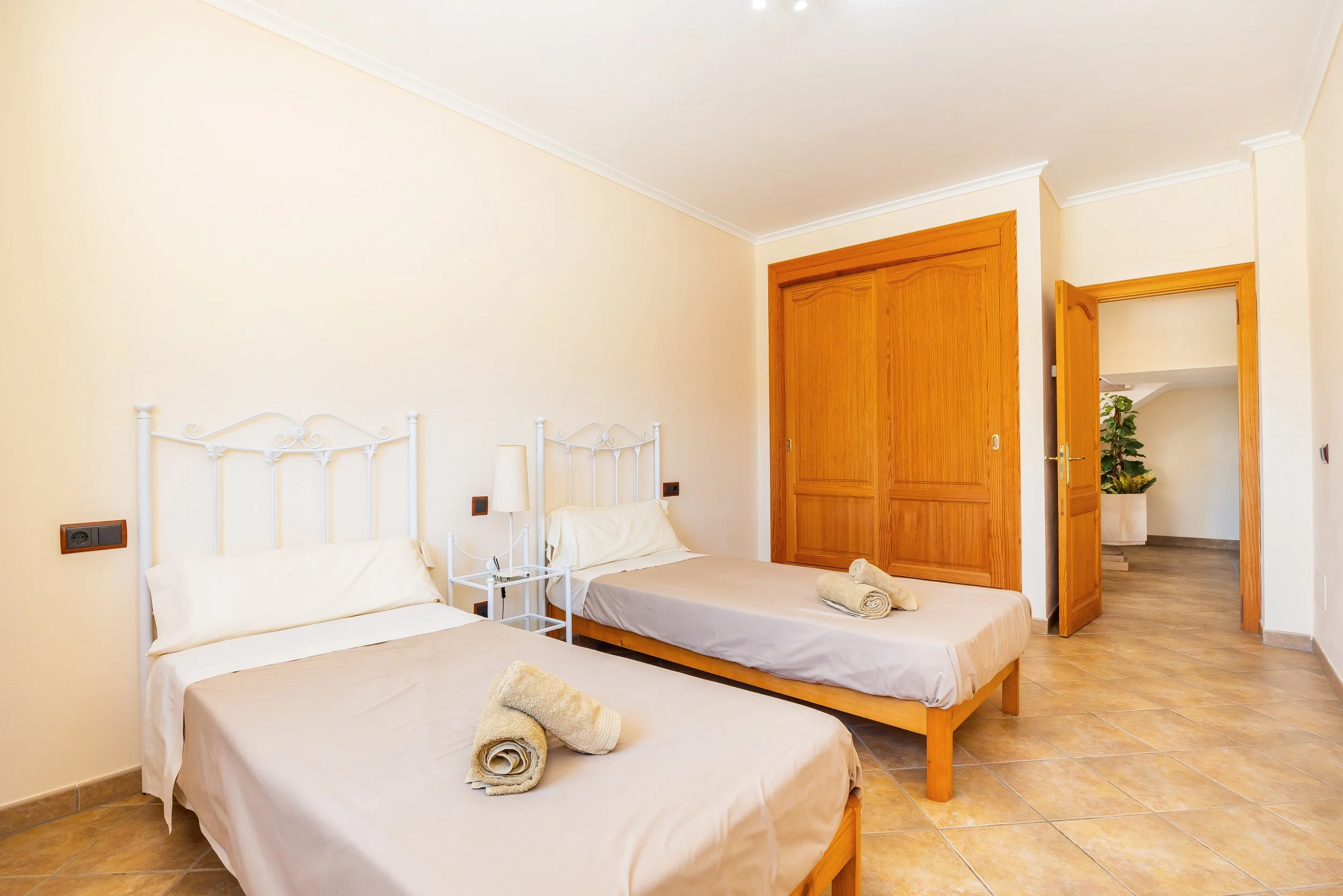 Rural house interior near Ses Salines Mallorca with natural light and Mediterranean style real estate photography