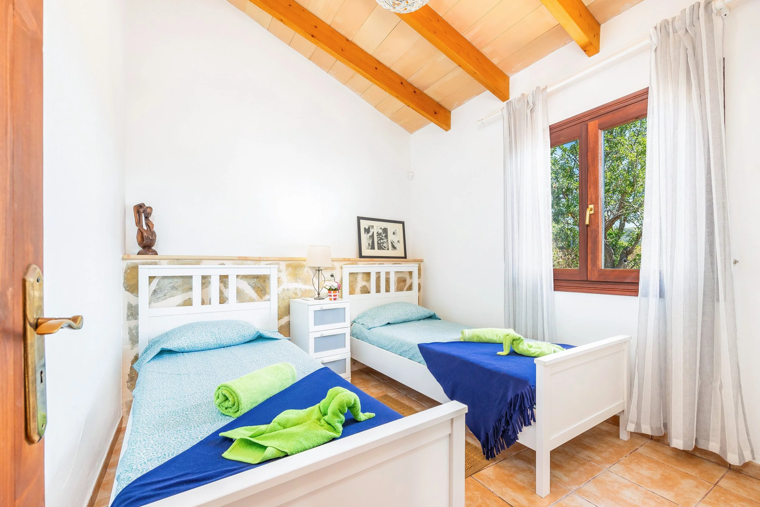 Bedroom interior real estate photography Mallorca natural light