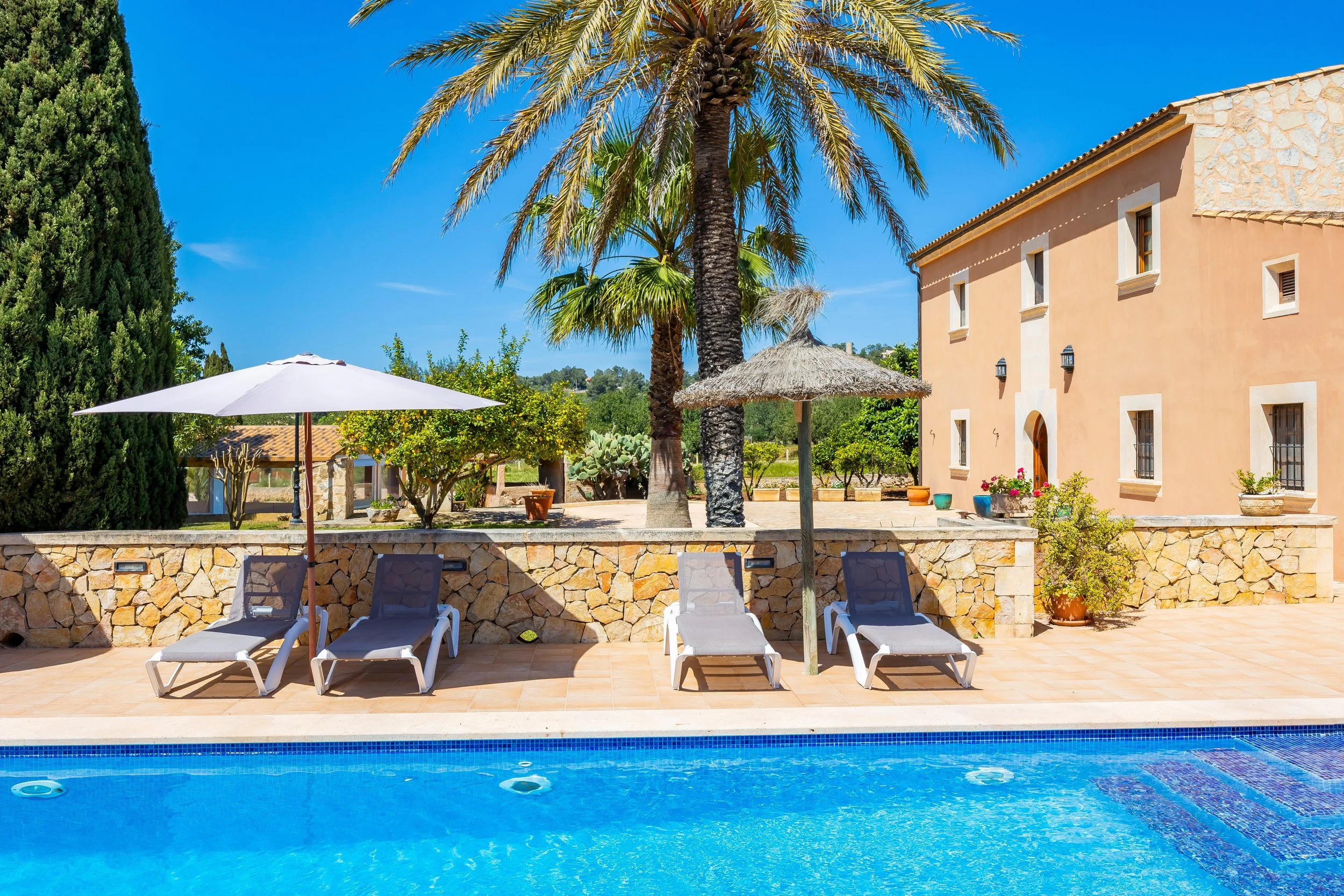 Cas Cuni Mallorca traditional house exterior with natural light real estate photography