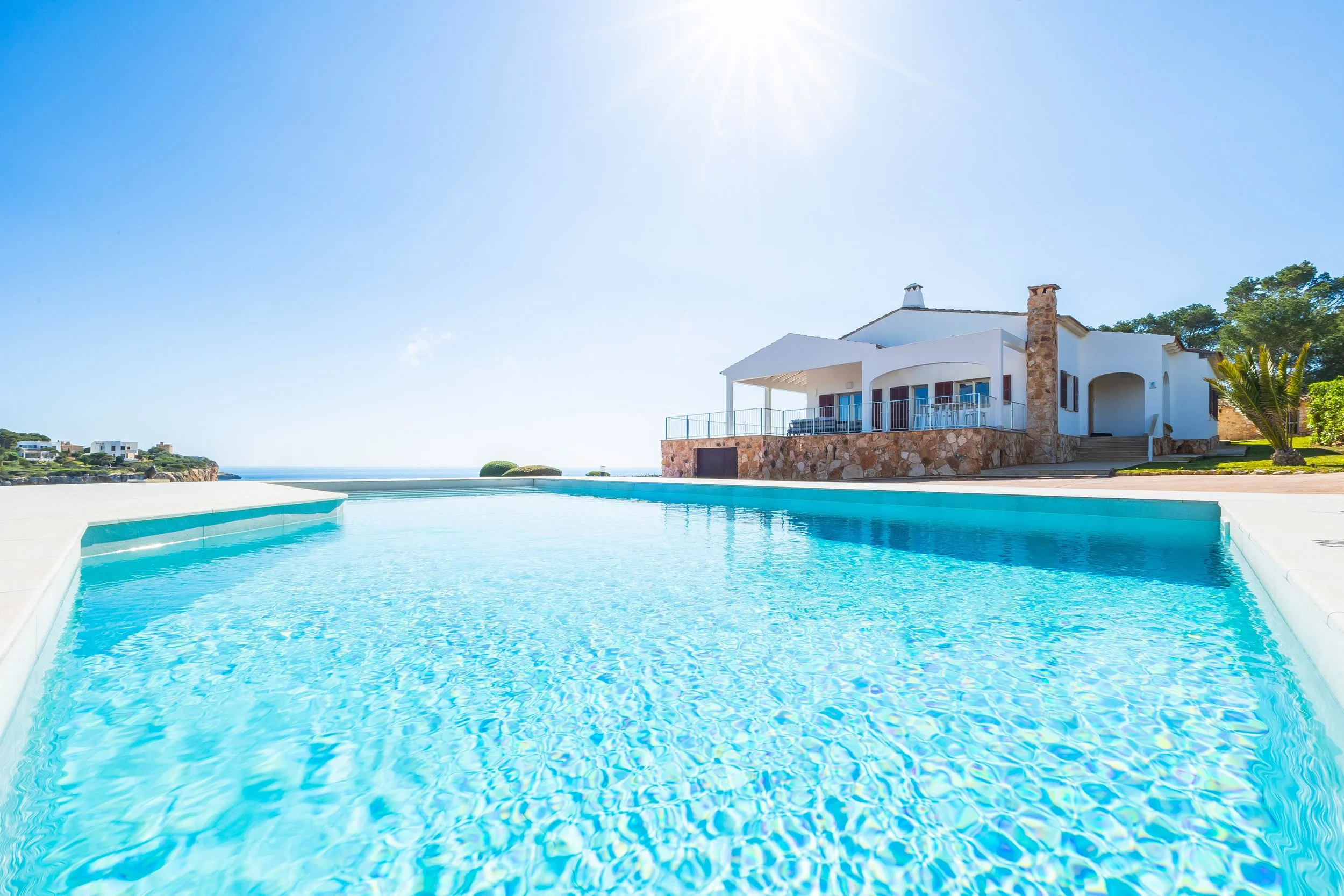 Can Fernando Es Pontàs Mallorca first line coastal property with panoramic sea views real estate photography