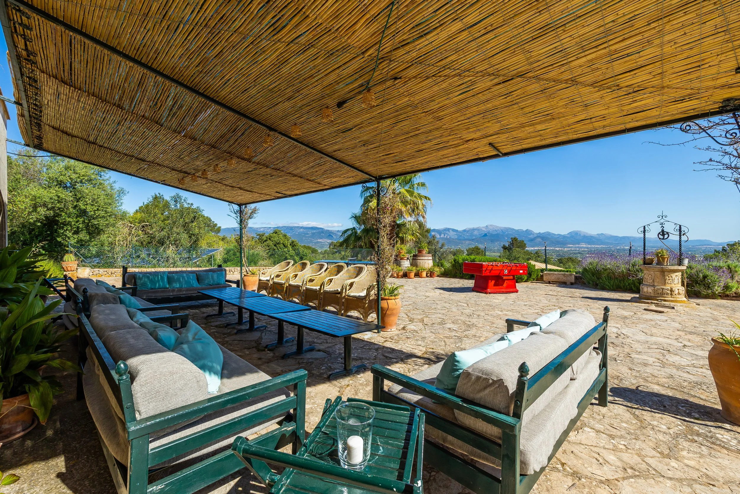 Luxury finca with swimming pool and Serra de Tramuntana views in Mallorca real estate photography