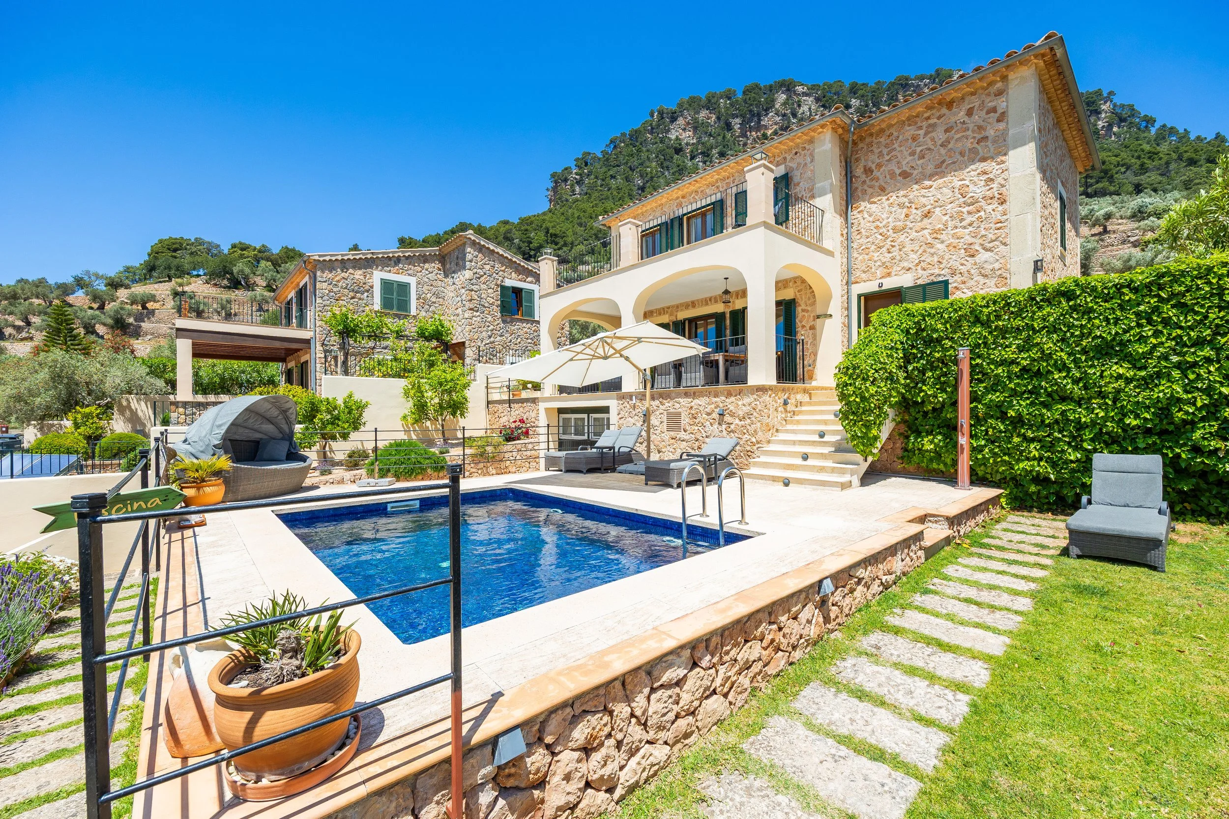 Traditional Mallorcan finca exterior photography at Sa Papaiona with natural light