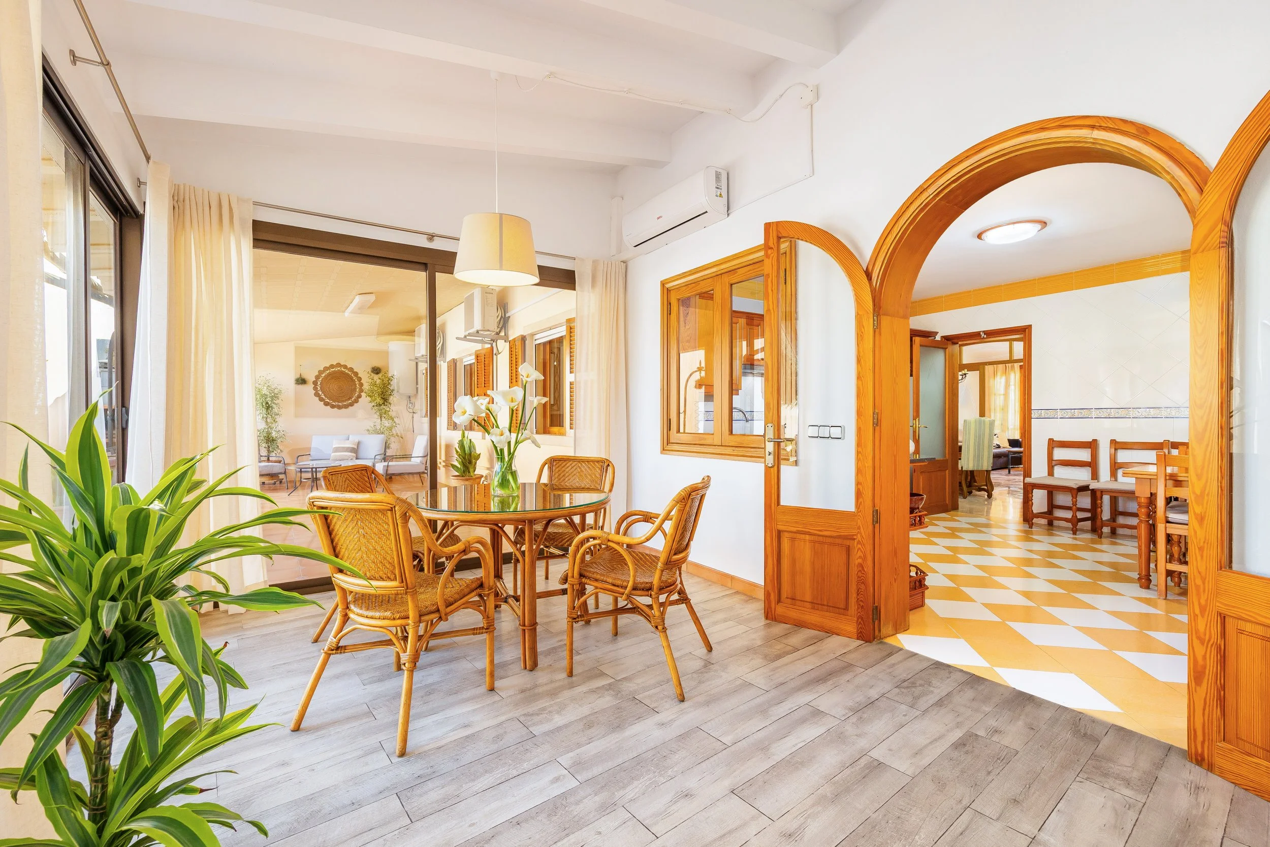 Coastal interior at Sol d’Es Trenc Mallorca with natural light and Mediterranean style real estate photography