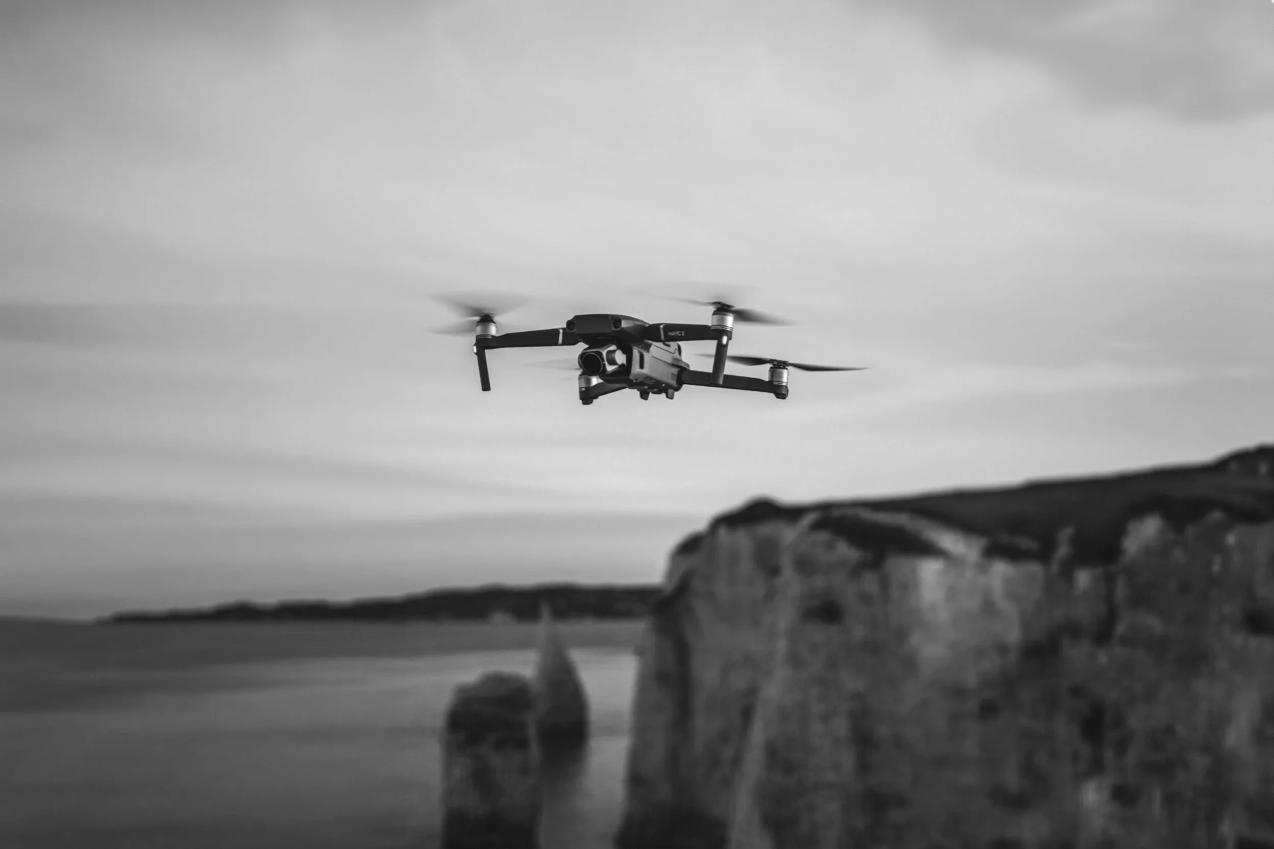 Aerial drone photography of luxury property