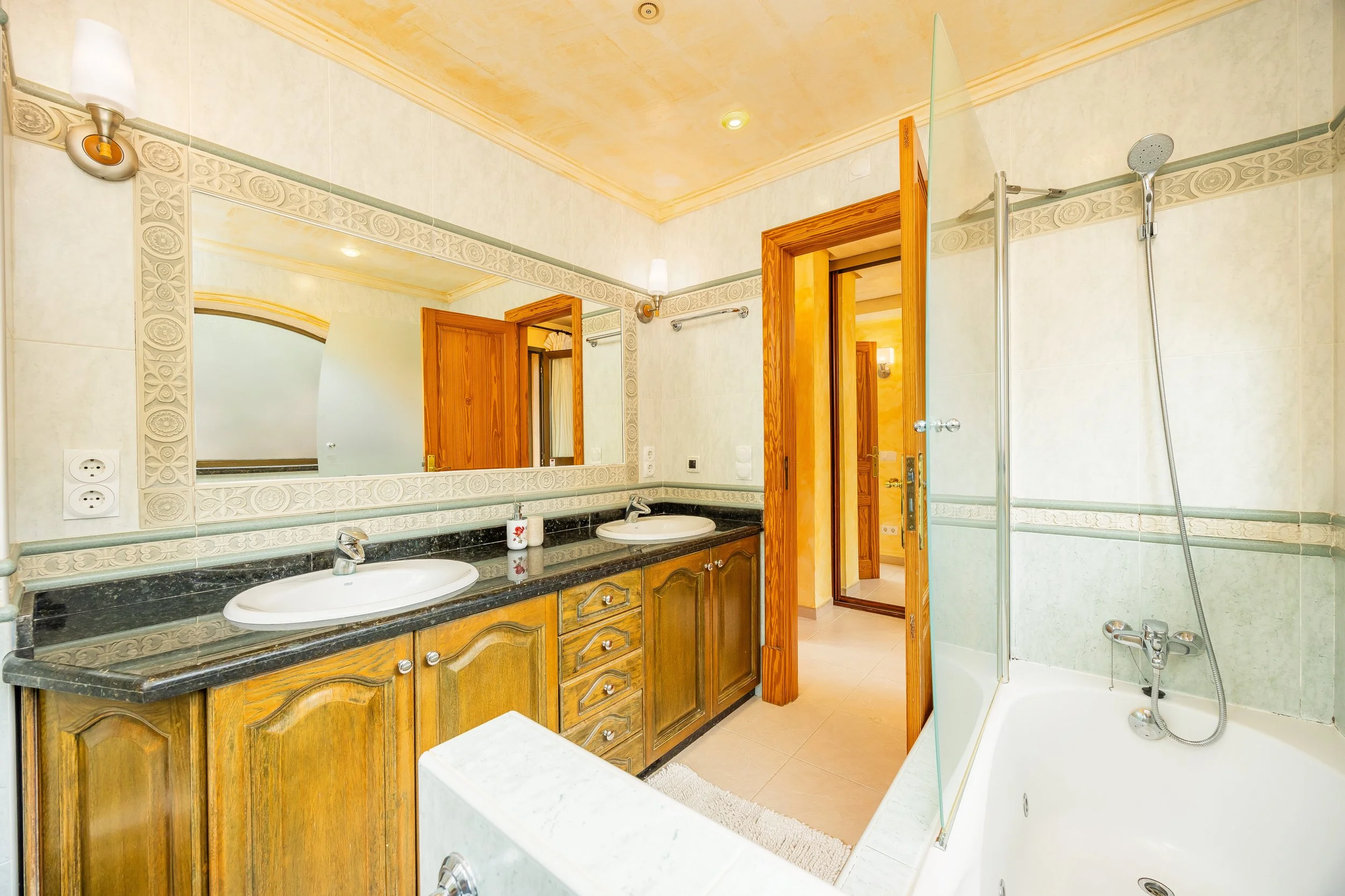Luxury interior of Villa Cala Llamp Mallorca with modern design, natural light and sea views real estate photography