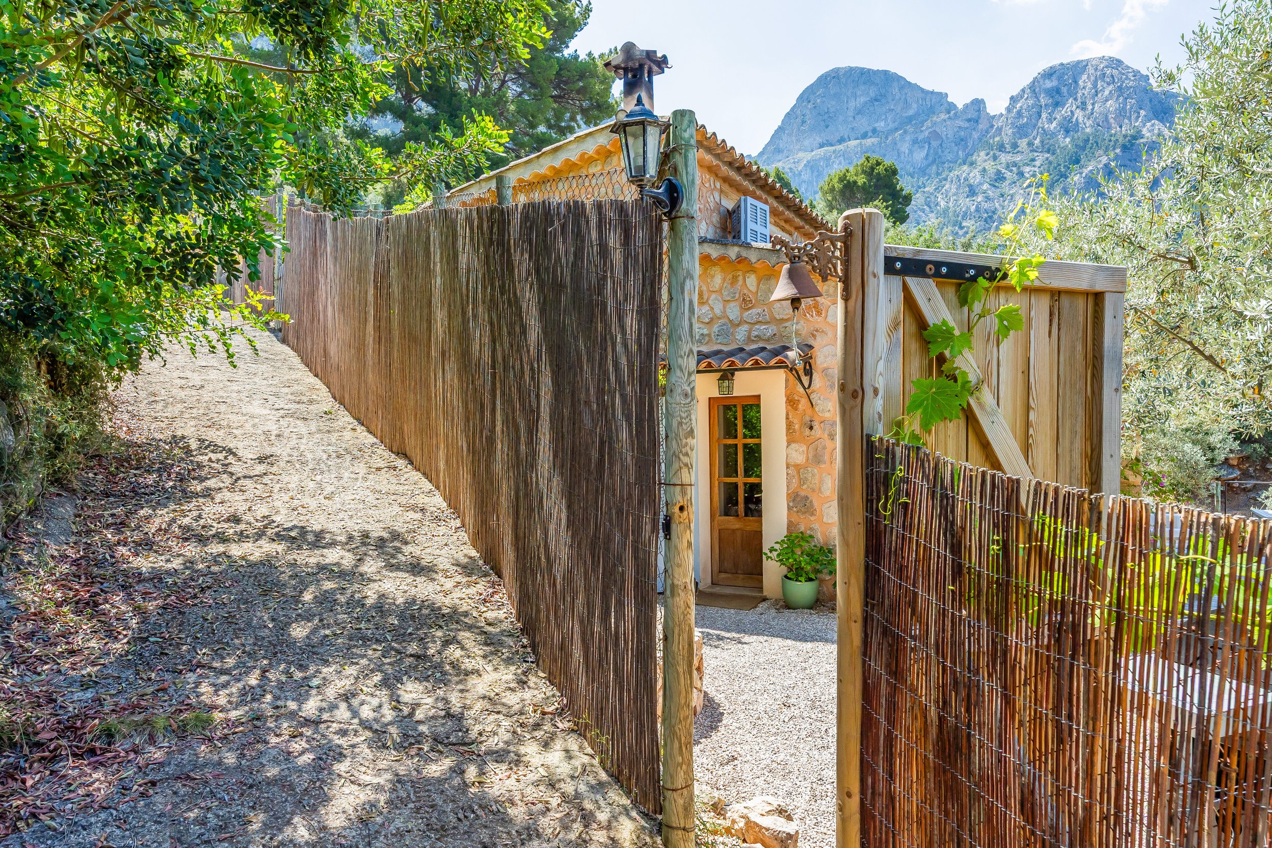 Renovated mountain house near Sóller Mallorca with panoramic views over Sóller valley real estate photography