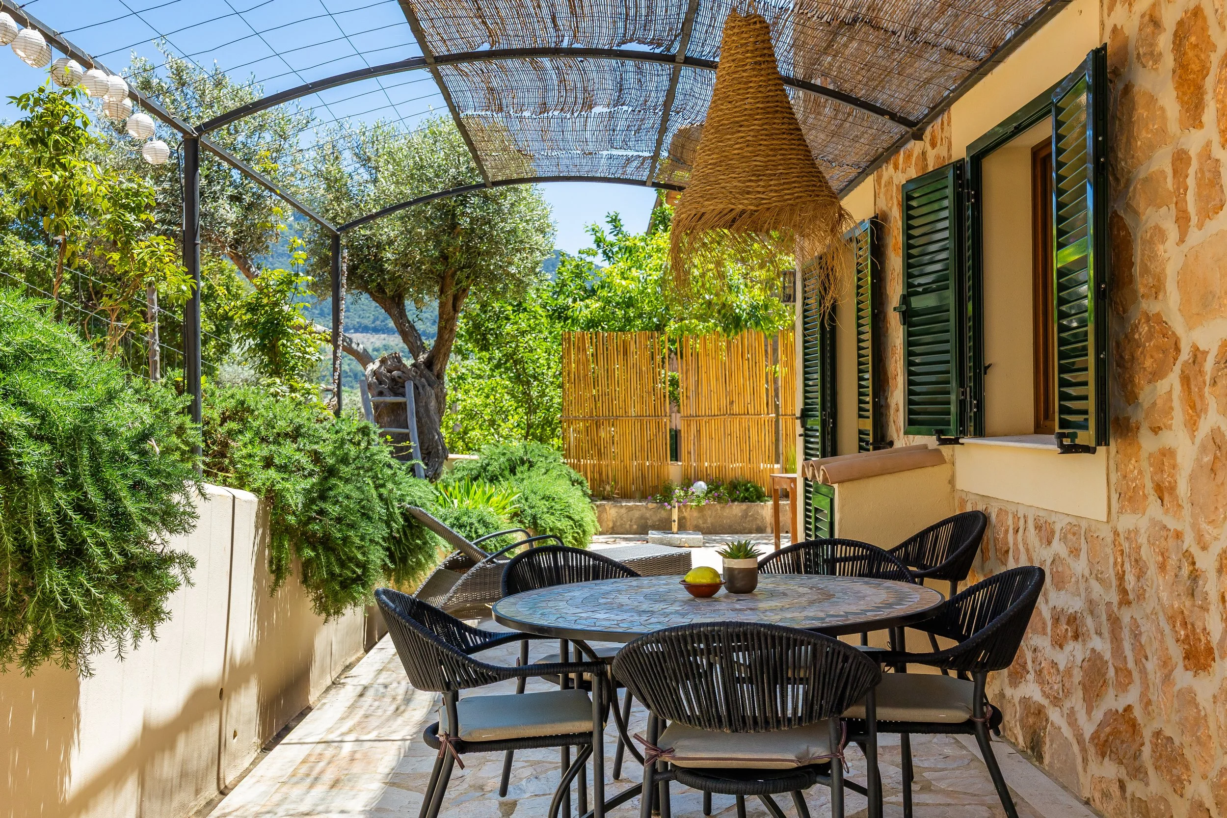 Sa Papaiona Mallorca traditional finca exterior with countryside views real estate photography