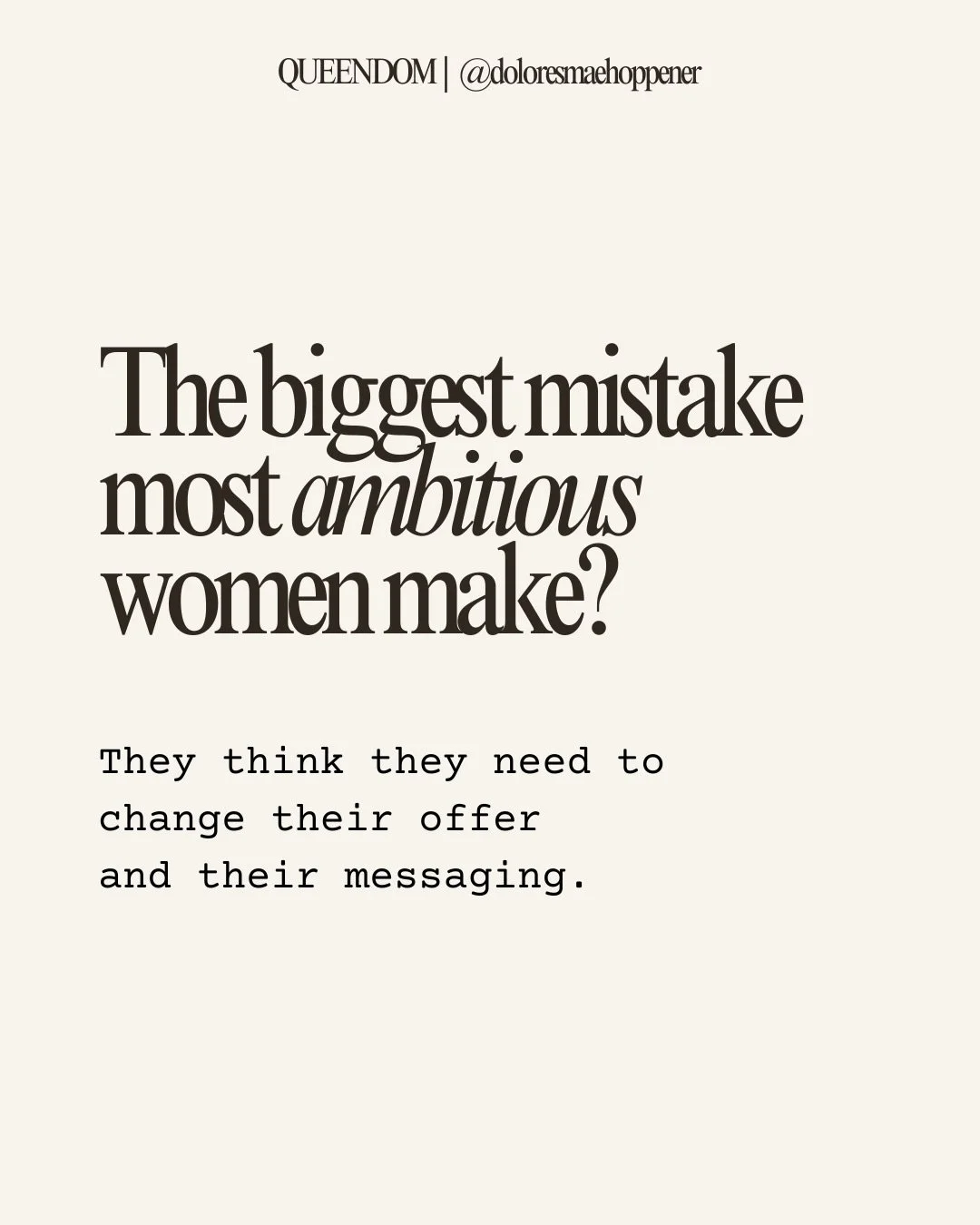 Queen, I&rsquo;ve witnessed this moment again and again 🥹

And I still get goosebumps when I think about those moments &mdash; when the whole group suddenly realizes what happens when the subconscious has transformed.

The moment a woman stands in h