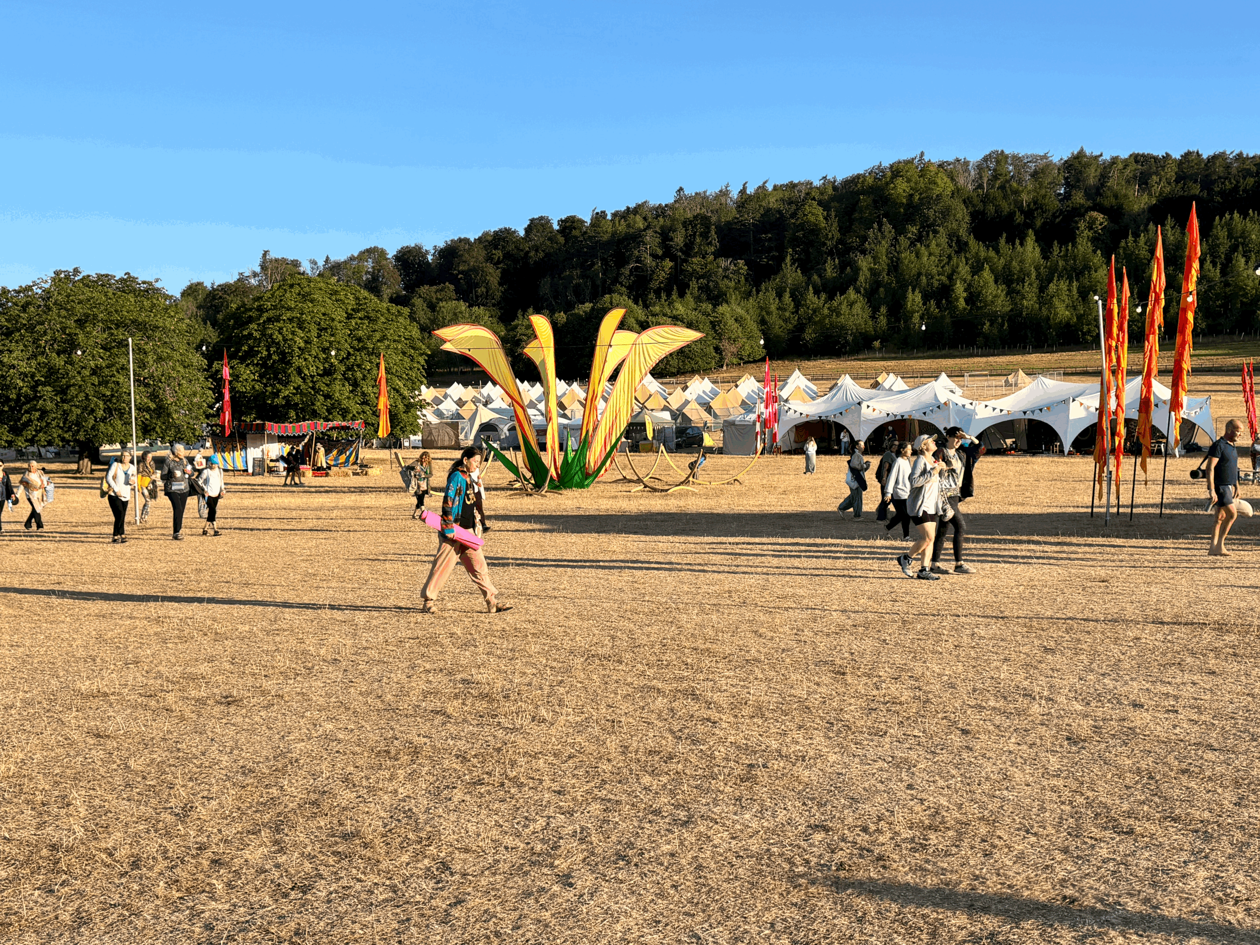 I went to a yoga festival to slow down….and nearly forgot to!